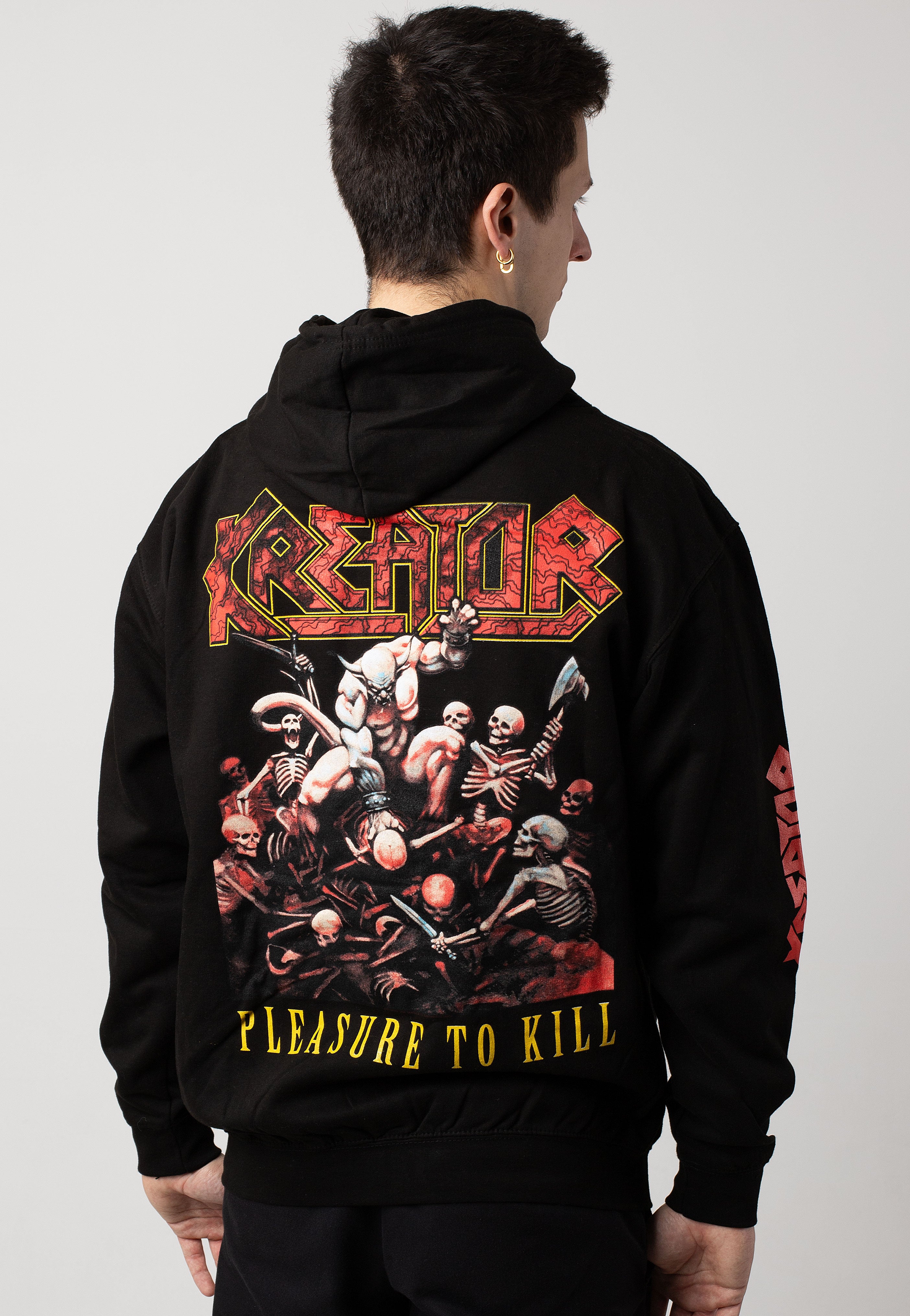 kreator-pleasure-to-kill-sweat-zip-homme-noir-taille-l image 2