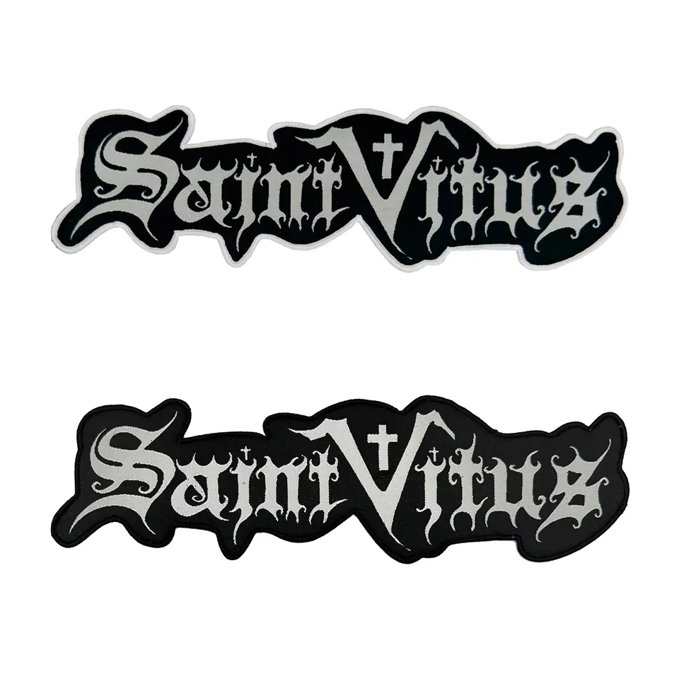 saint-vitus-logo-cusson-tiss-oversized-bordure-noire-30-cm image 1