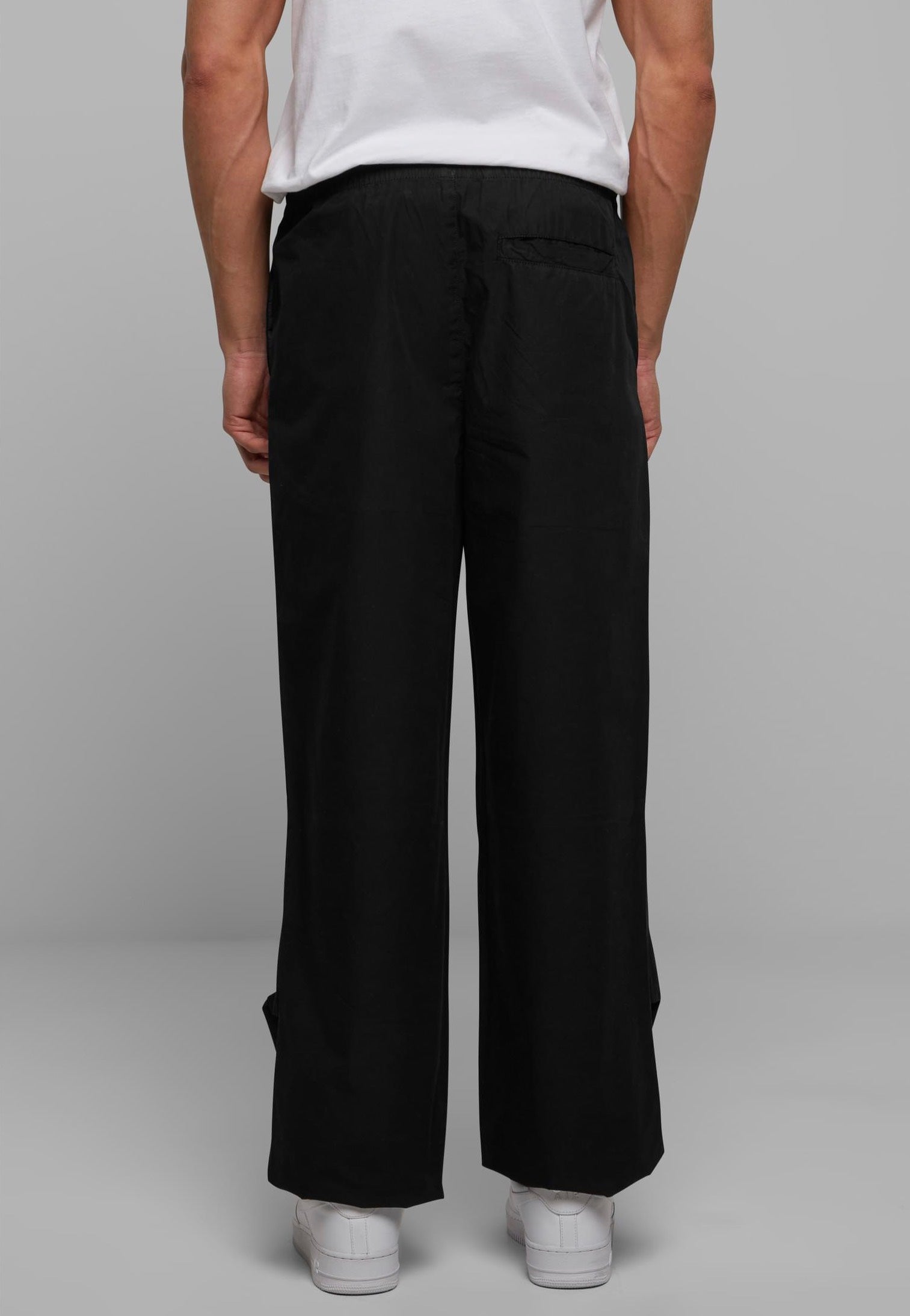 urban-classics-wide-poplin-pantalon-noir-large-coton image 3