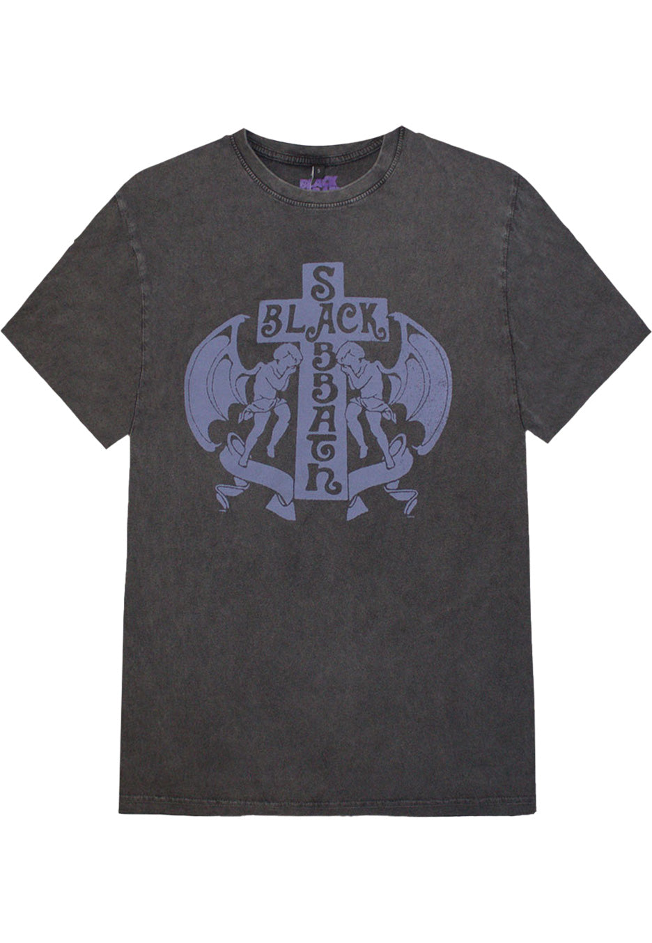 black-sabbath-angels-stone-washed-t-shirt-gris-hard-rock image 1