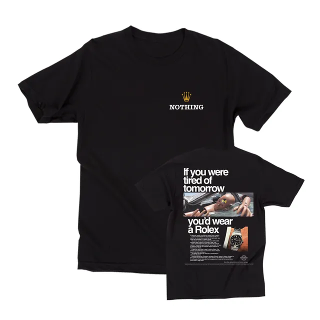 nothing-crown-t-shirt-noir-rock-taille-l image 1