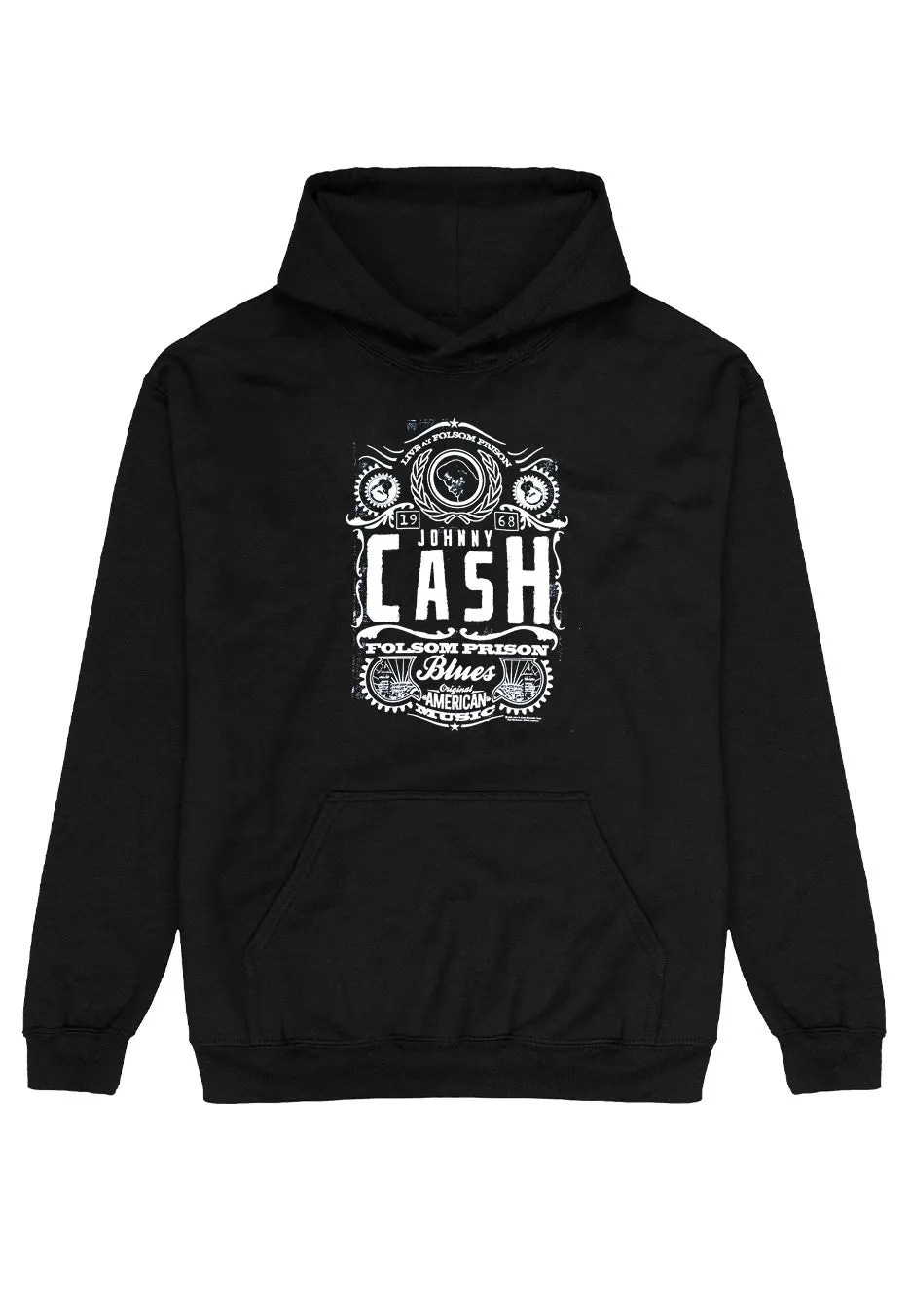 johnny-cash-folsom-prison-hoodie-homme-noir image 1