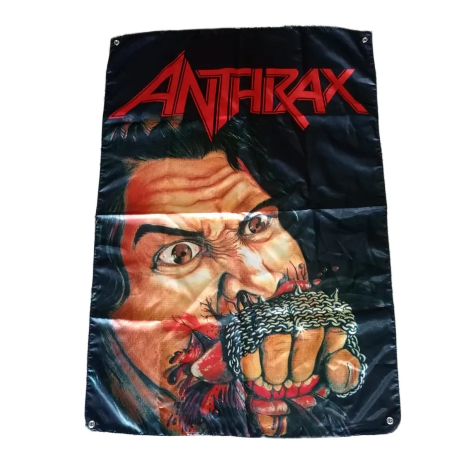 anthrax-fistful-of-metal-drapeau-tissu-100x70-cm image 1