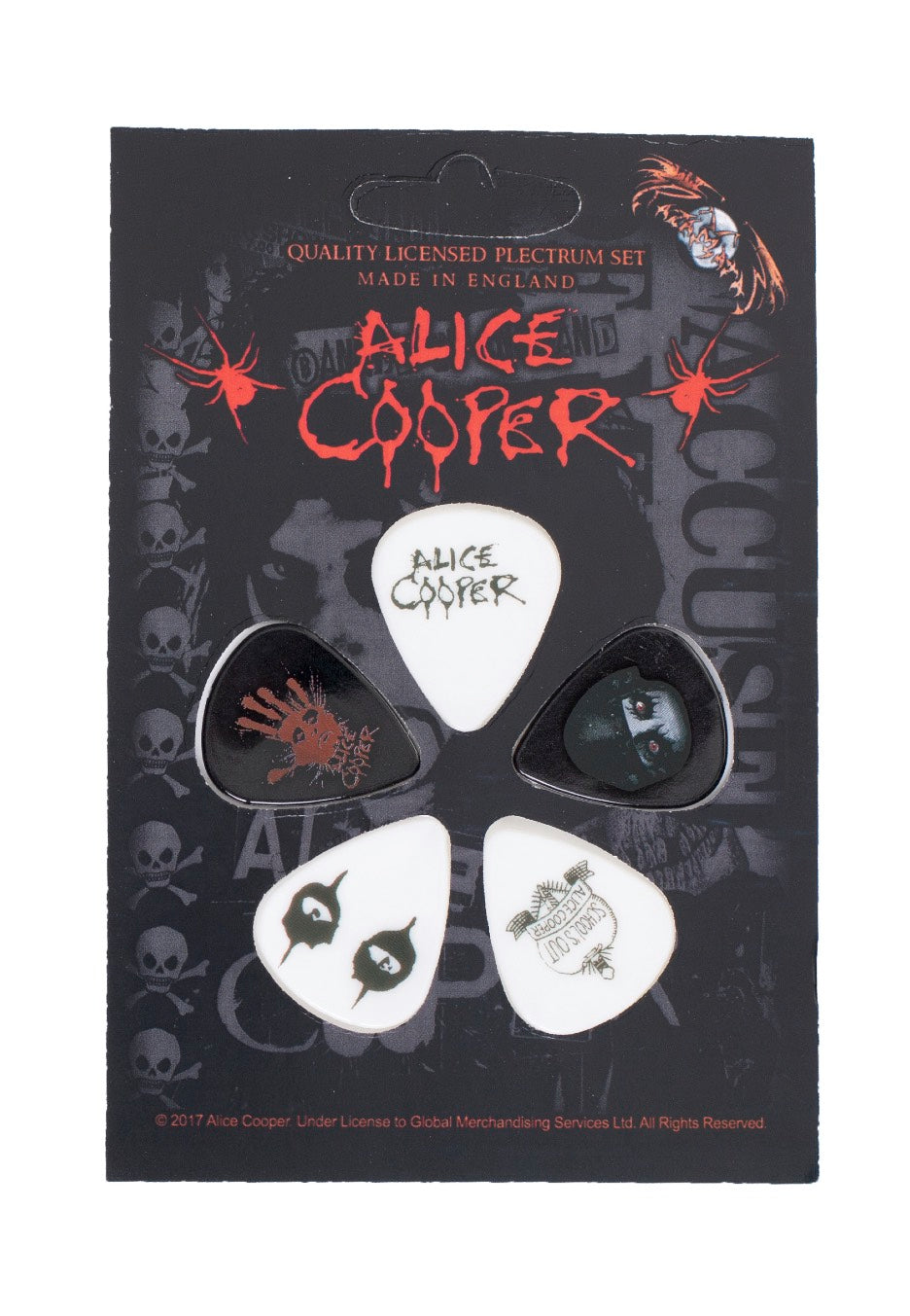 alice-cooper-eyes-m-diator-plectre-gris-taille-unique image 2