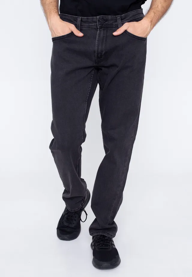 only-sons-weft-jean-noir-homme-coupe-droite-denim image 1