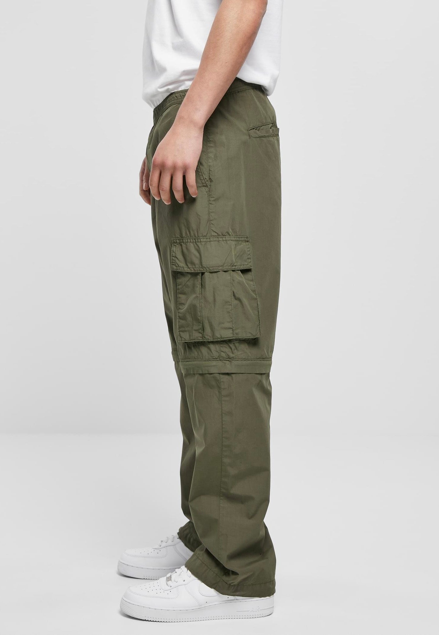 urban-classics-zip-away-olive-pantalon-cargo-vert-coton image 2