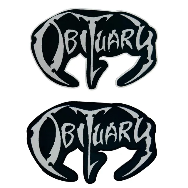 obituary-logo-patch-tiss-oversized-bordure-noire-30-cm image 1