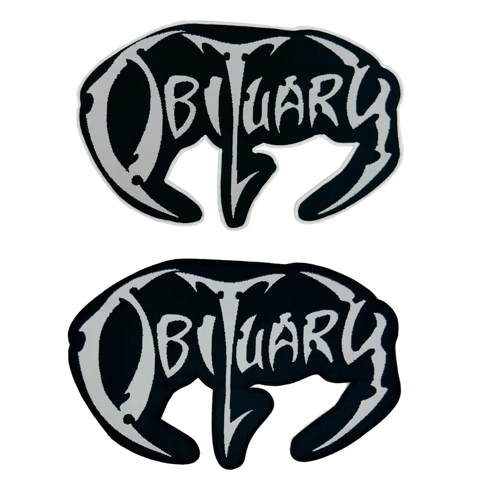 obituary-logo-patch-tiss-oversized-bordure-noire-30-cm image 1