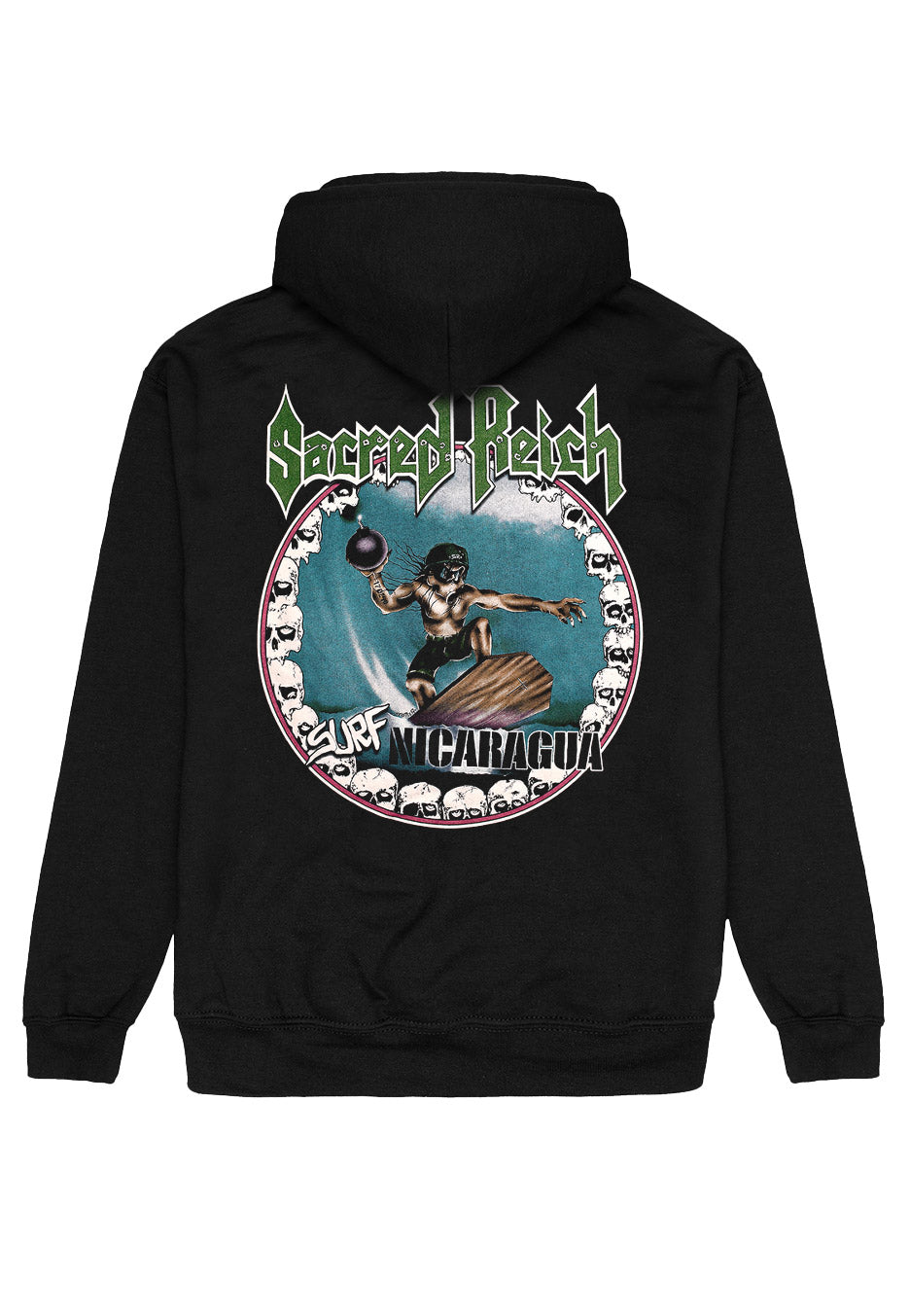 sacred-reich-surf-nicaragua-sweat-zipp-noir image 2
