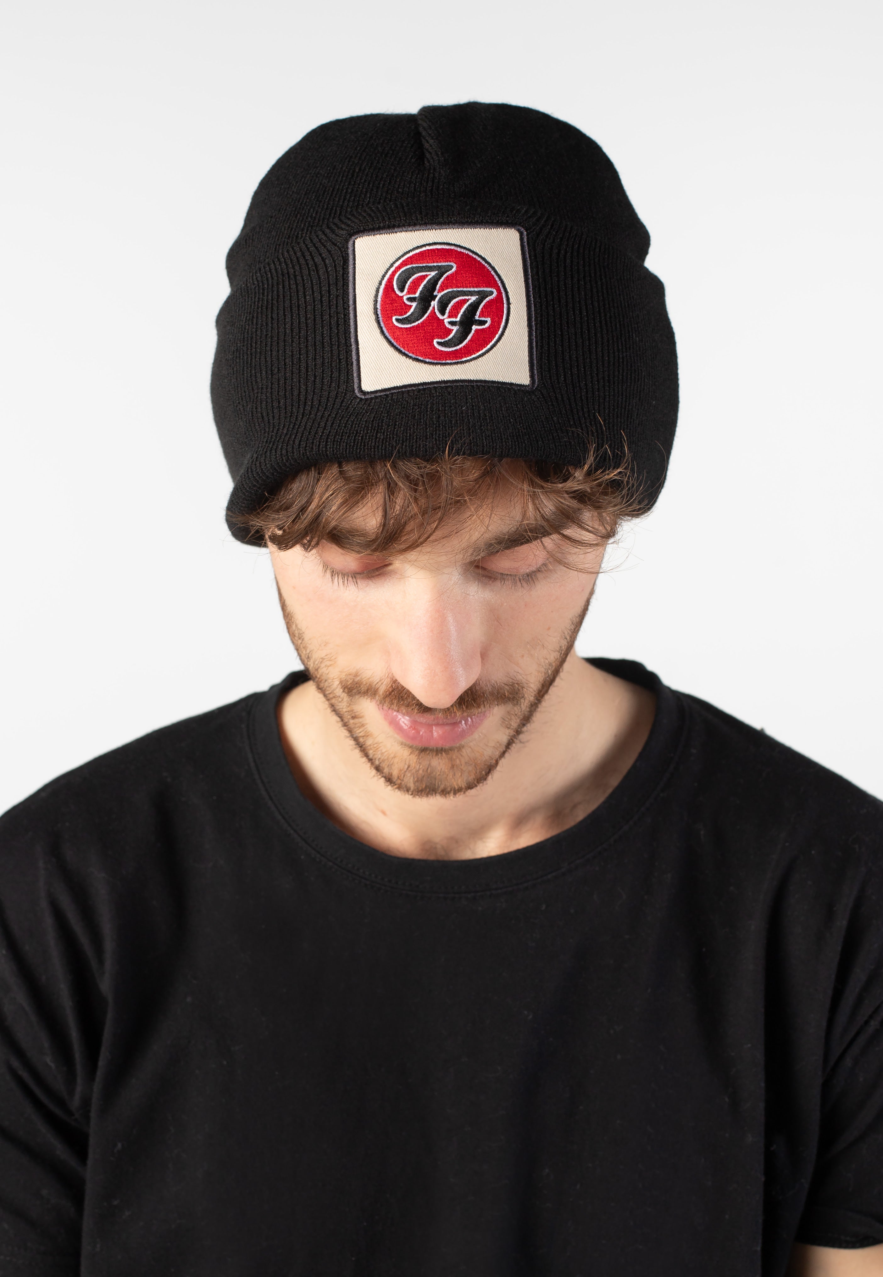 foo-fighters-square-logo-bonnet-noir image 1