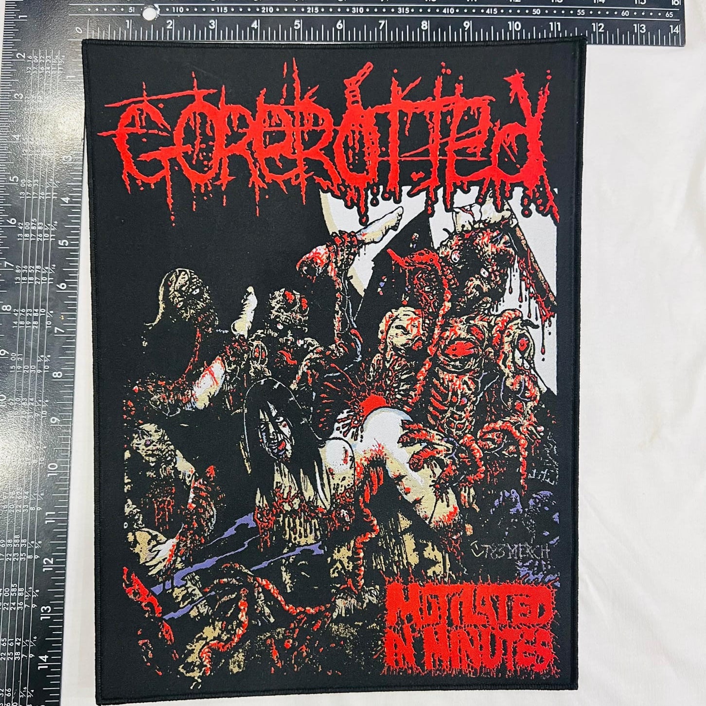 gorerotted-mutilated-in-minutes-backpatch-tiss-bordure-noire image 3