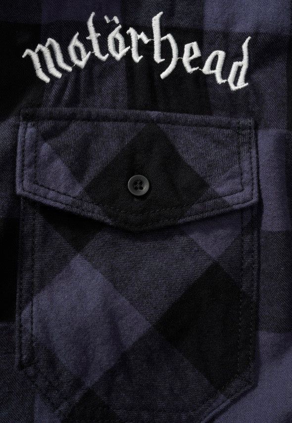 brandit-mot-rhead-check-chemise-flanelle-carreaux-noire-m image 4