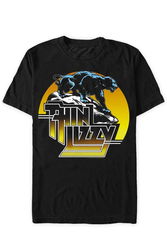 thin-lizzy-nightlife-panther-t-shirt-noir-homme image 1
