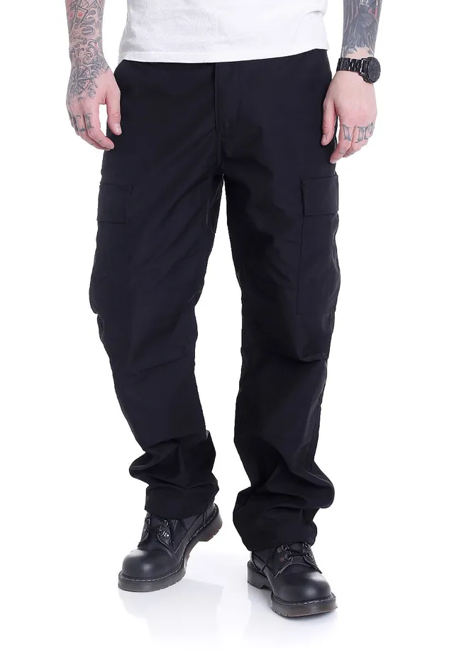 vintage-industries-bdu-cargo-pantalon-cargo-noir-loose-fit image 1