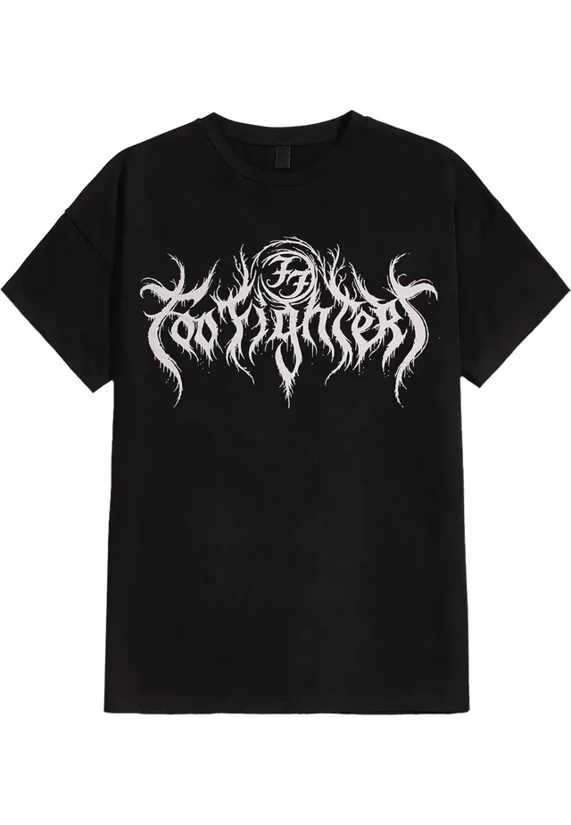 foo-fighters-metal-logo-t-shirt-noir-xl image 1