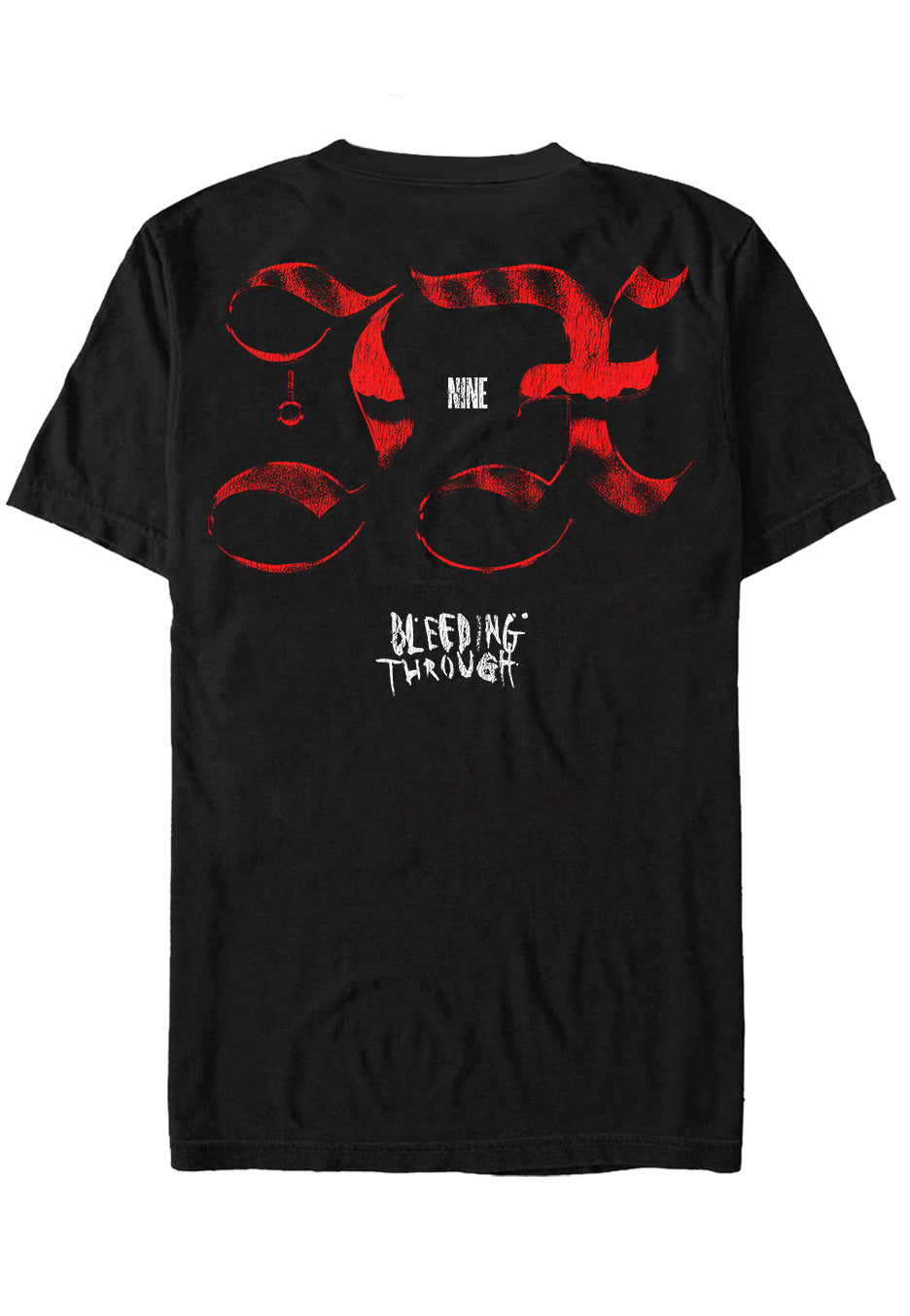 bleeding-through-nine-t-shirt-homme-noir-manches-courtes image 2