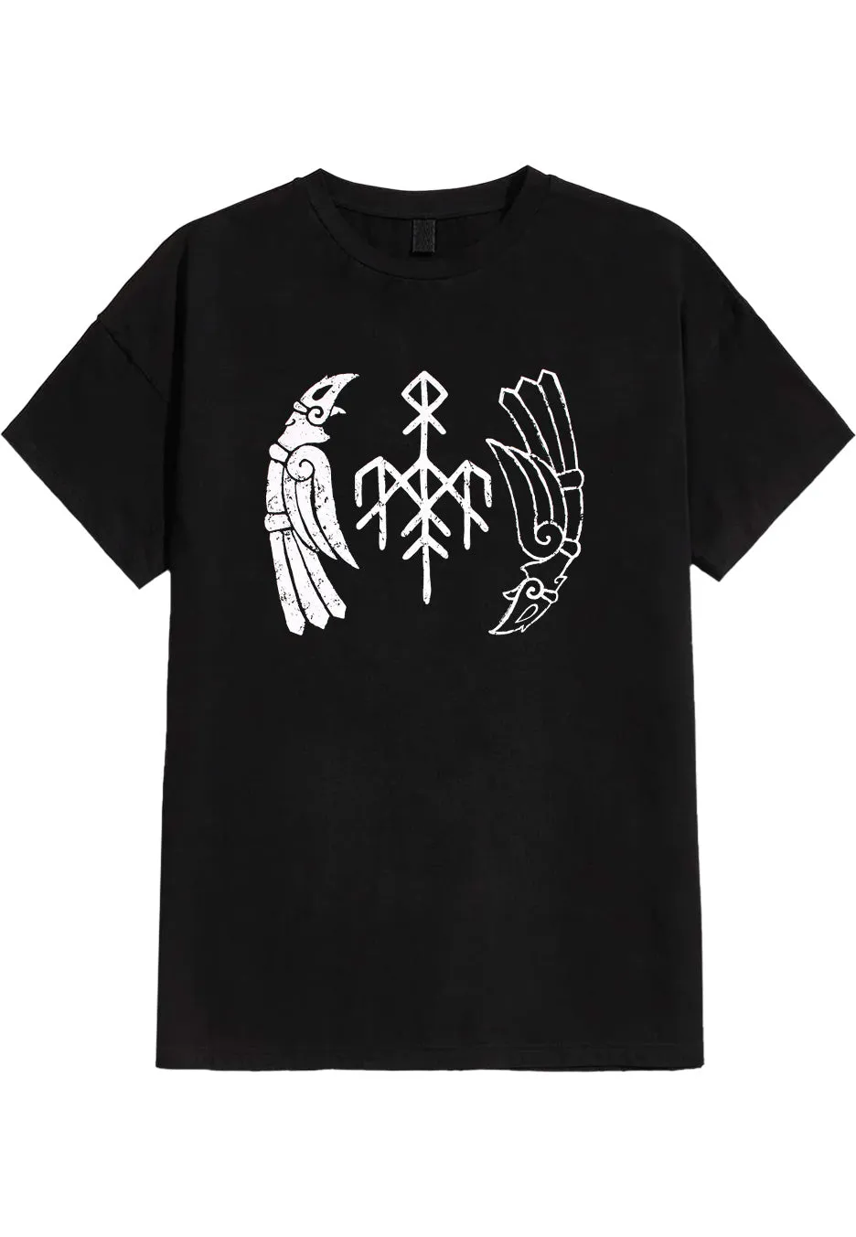 wardruna-kvitravn-t-shirt-noir-homme-folk image 1