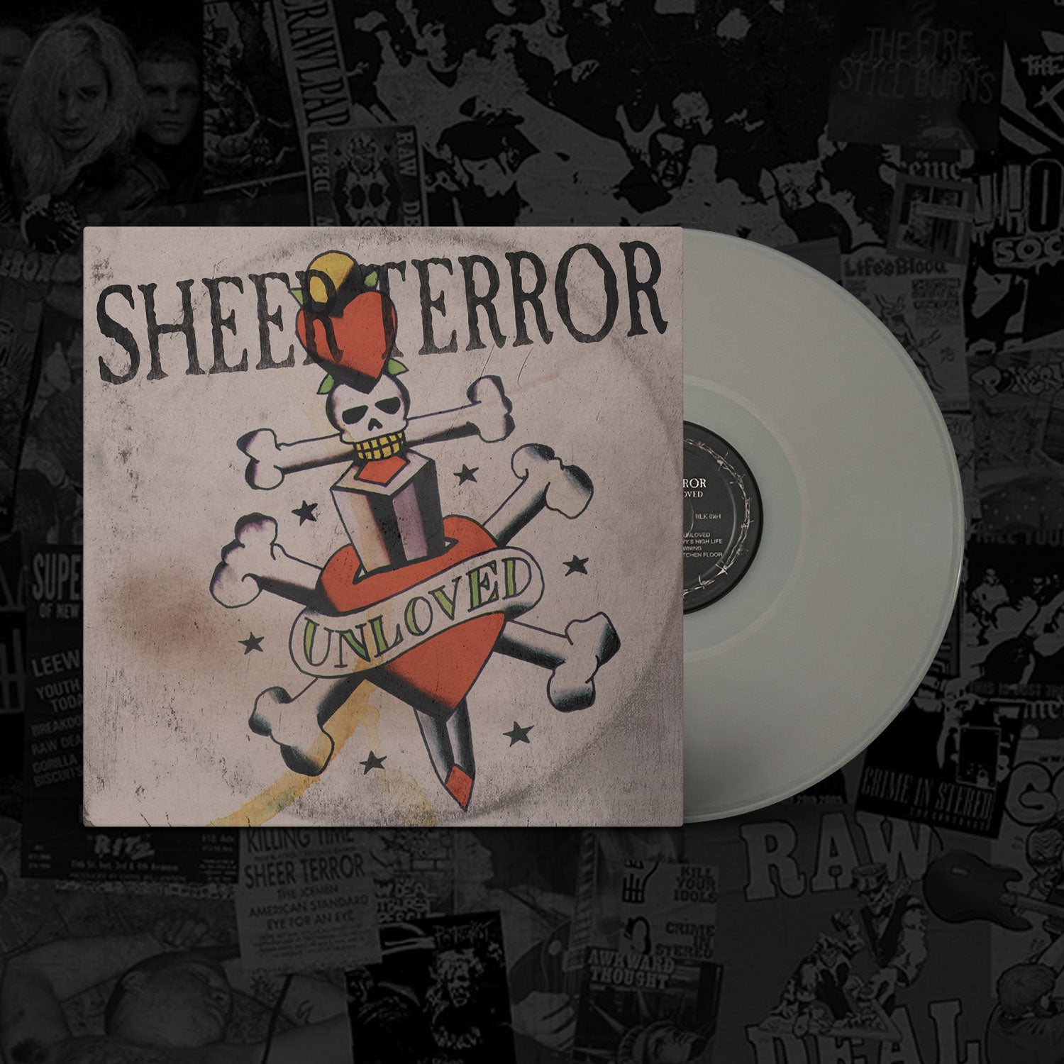 sheer-terror-unheard-unloved-vinyle-lp-swirl-banana-blue image 5