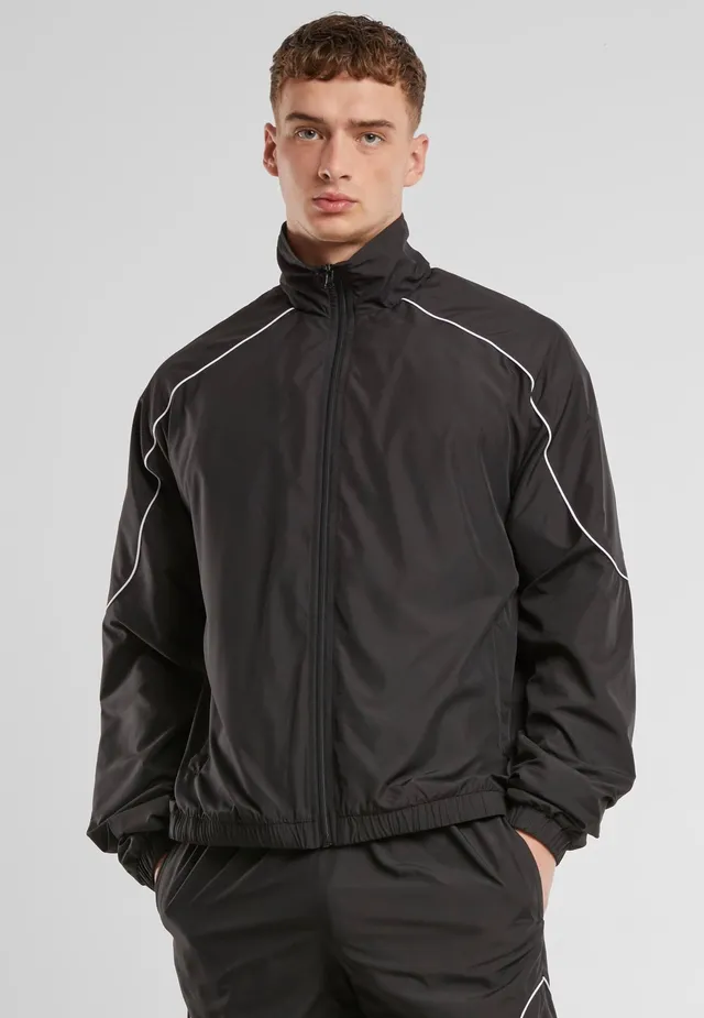 urban-classics-piped-panel-veste-track-noire-homme image 1