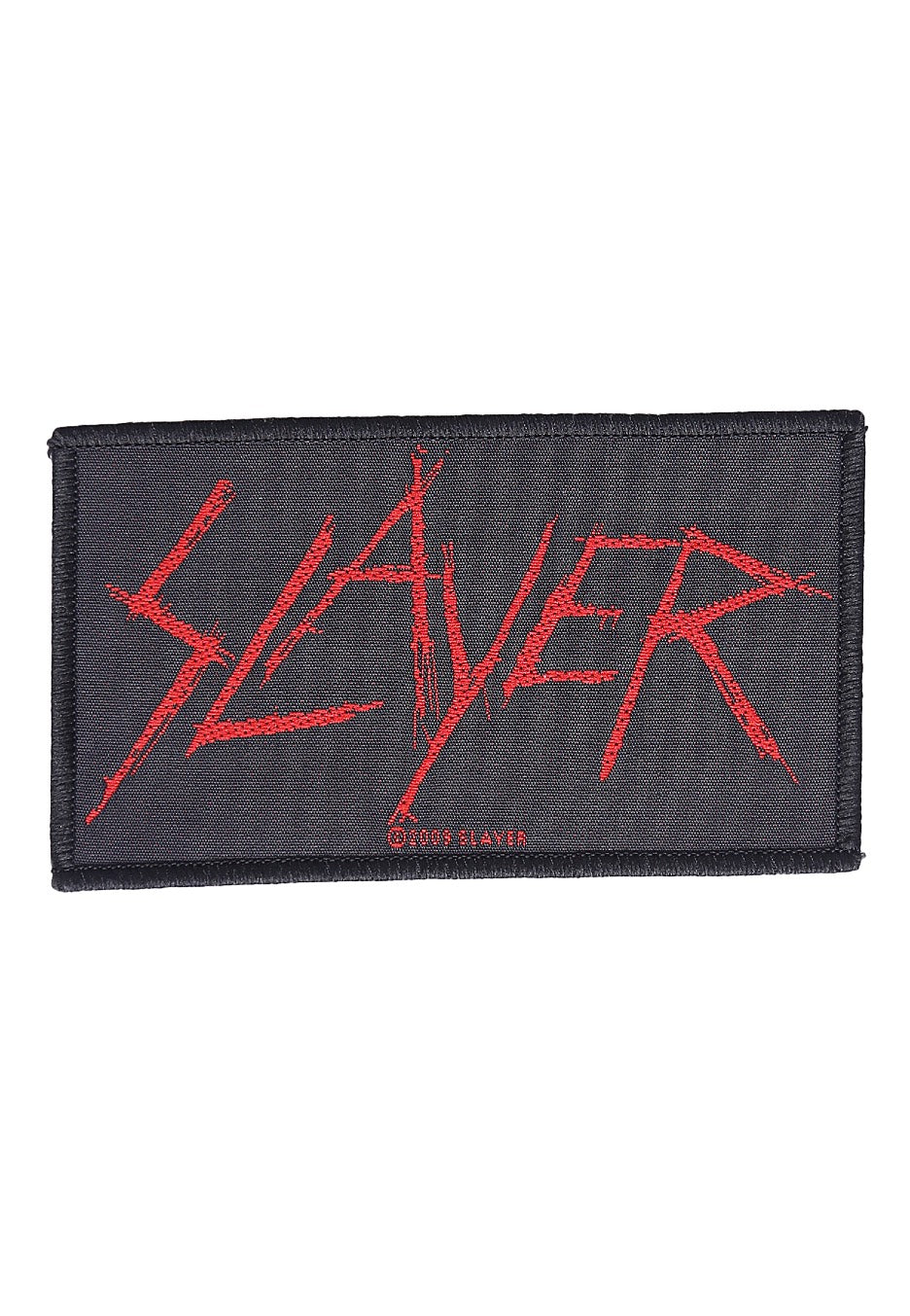 slayer-scratch-logo-patch-noir-polyester image 1