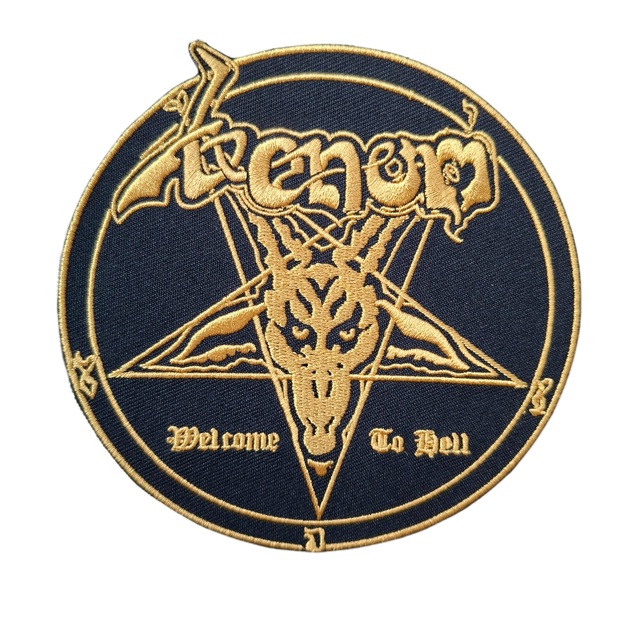 venom-welcome-to-hell-patch-brod-cusson-gold-metal image 1