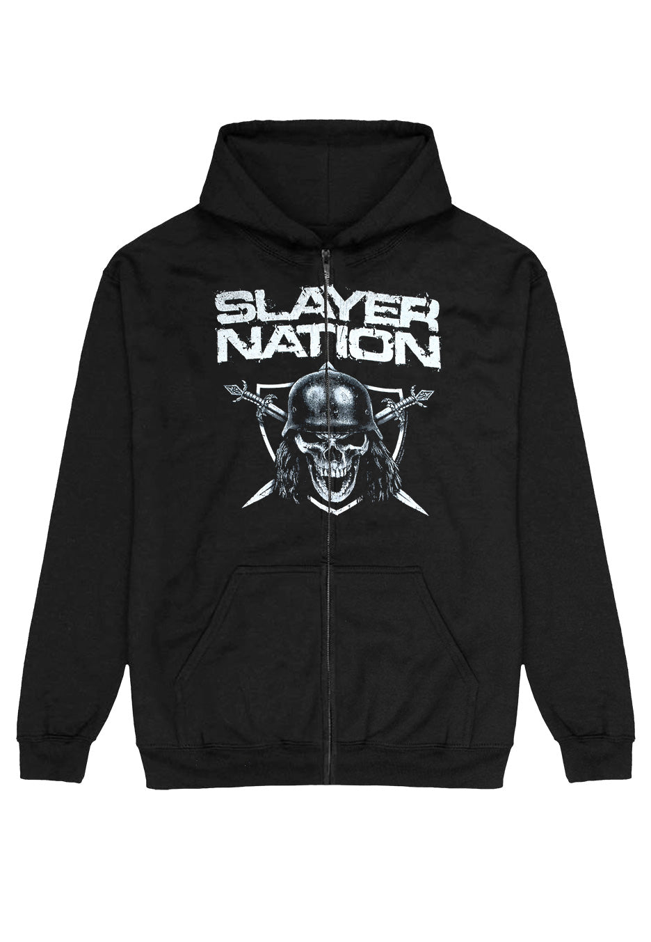 slayer-nation-sweat-zipp-noir-homme-thrash-metal image 1