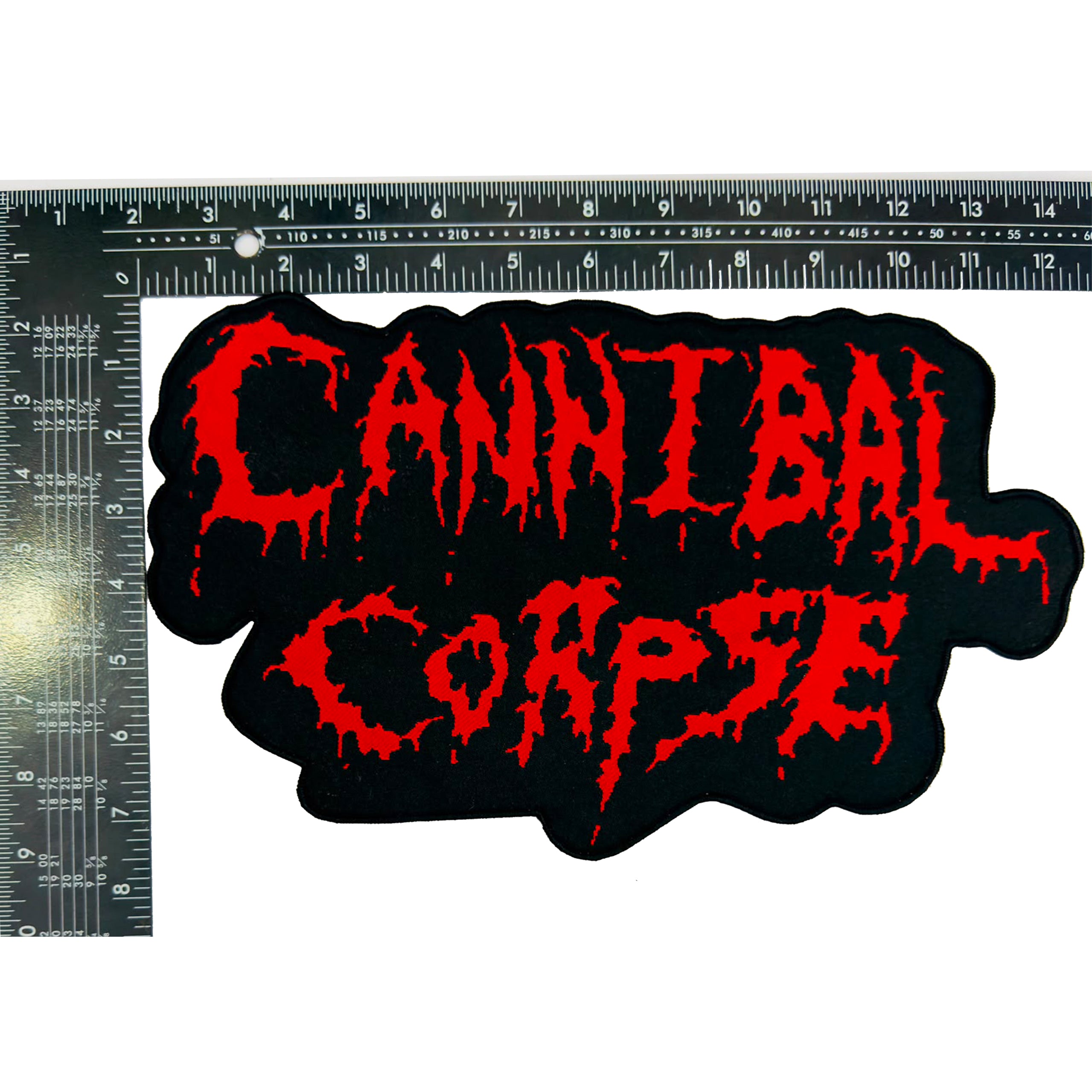 cannibal-corpse-old-logo-patch-tiss-oversize-bordure-noire image 3