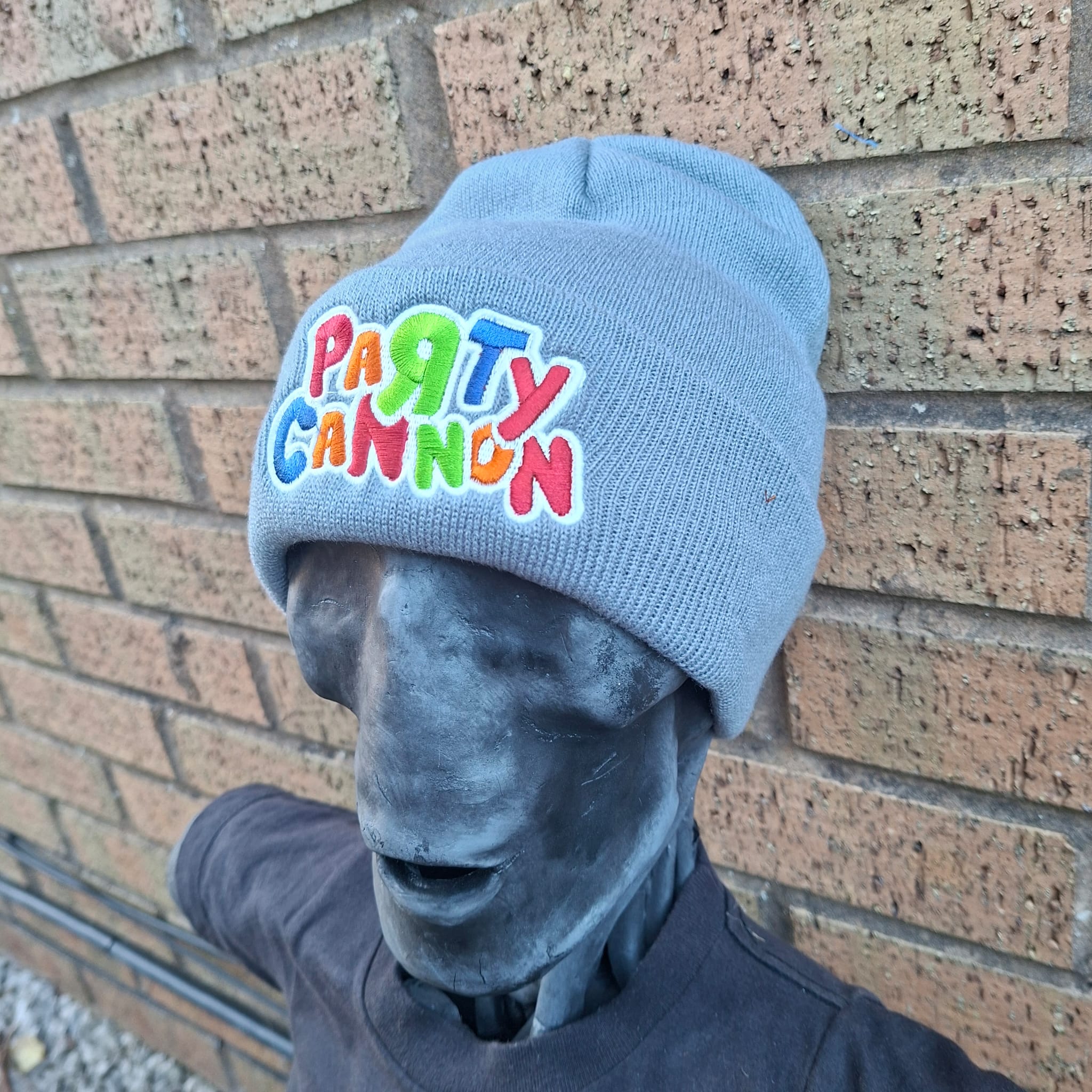 party-cannon-logo-bonnet-gris-phosphorescent-brod image 4