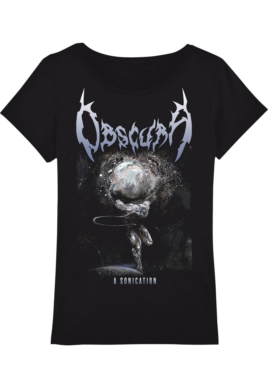 obscura-a-sonication-cover-t-shirt-femme-noir-taille-m image 1