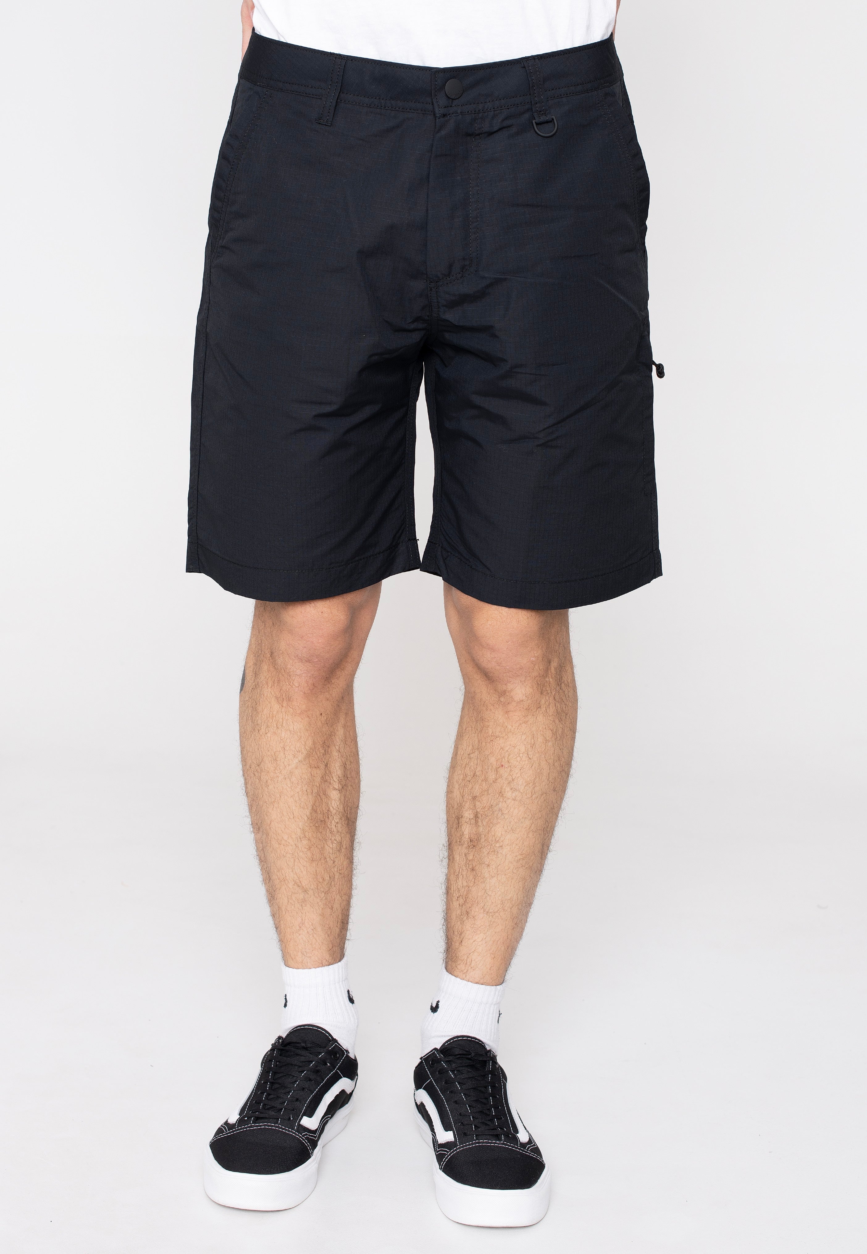 vintage-industries-angus-black-short-homme-noir-coton image 1