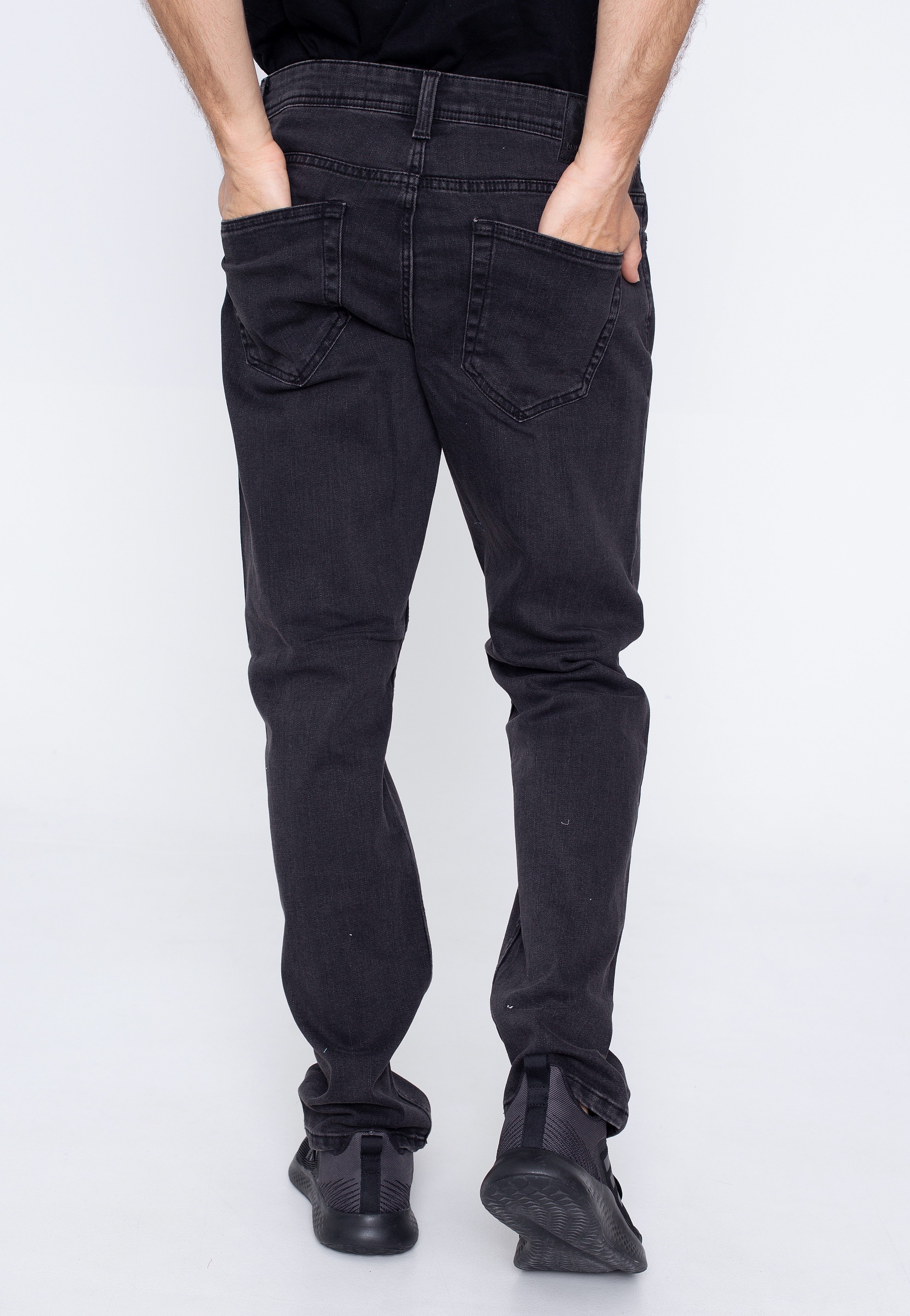 only-sons-weft-jean-noir-homme-coupe-droite-denim image 3