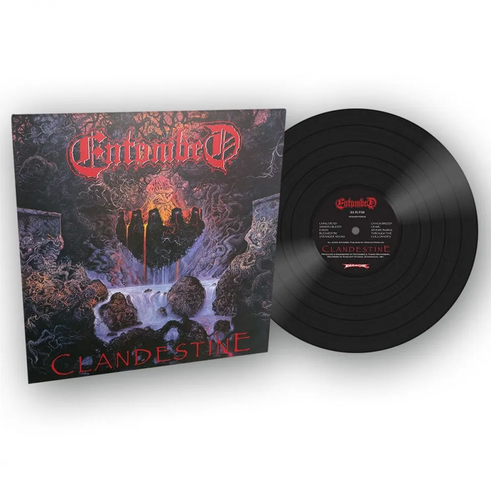 entombed-clandestine-lp-vinyle-noir-death-metal image 1