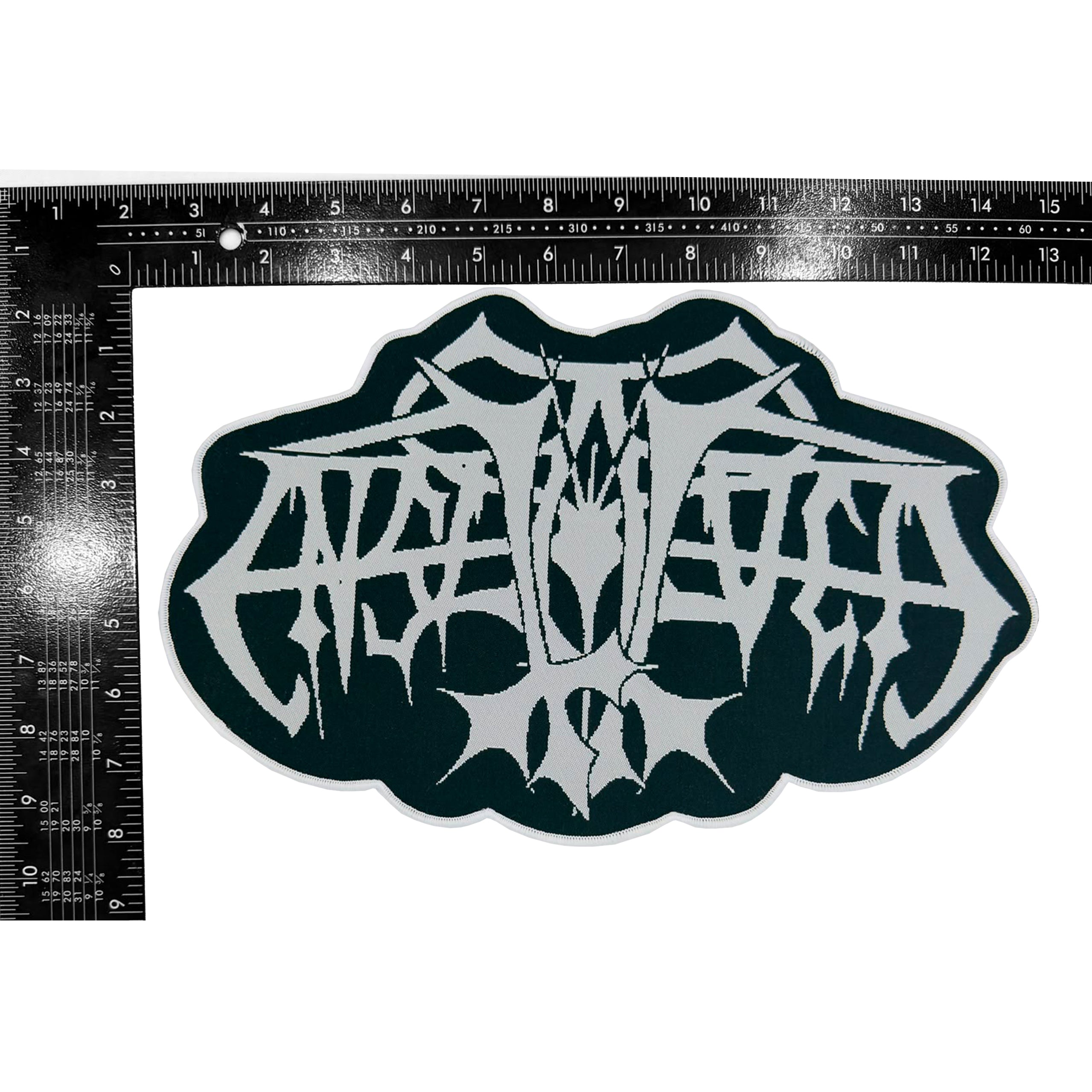 enslaved-logo-cusson-tiss-oversized-bordure-noire-30-cm image 5