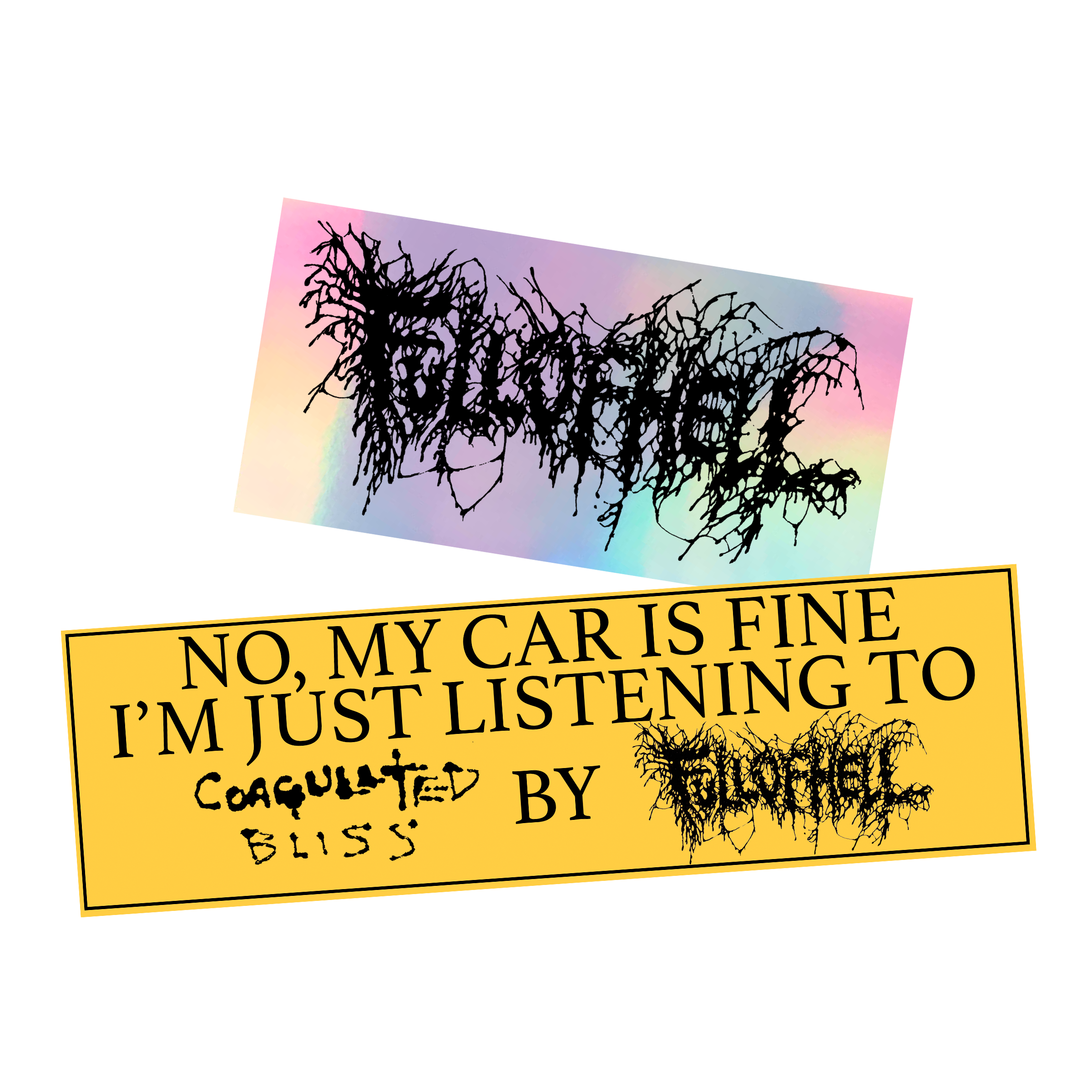 full-of-hell-sticker-pack-holographique image 2