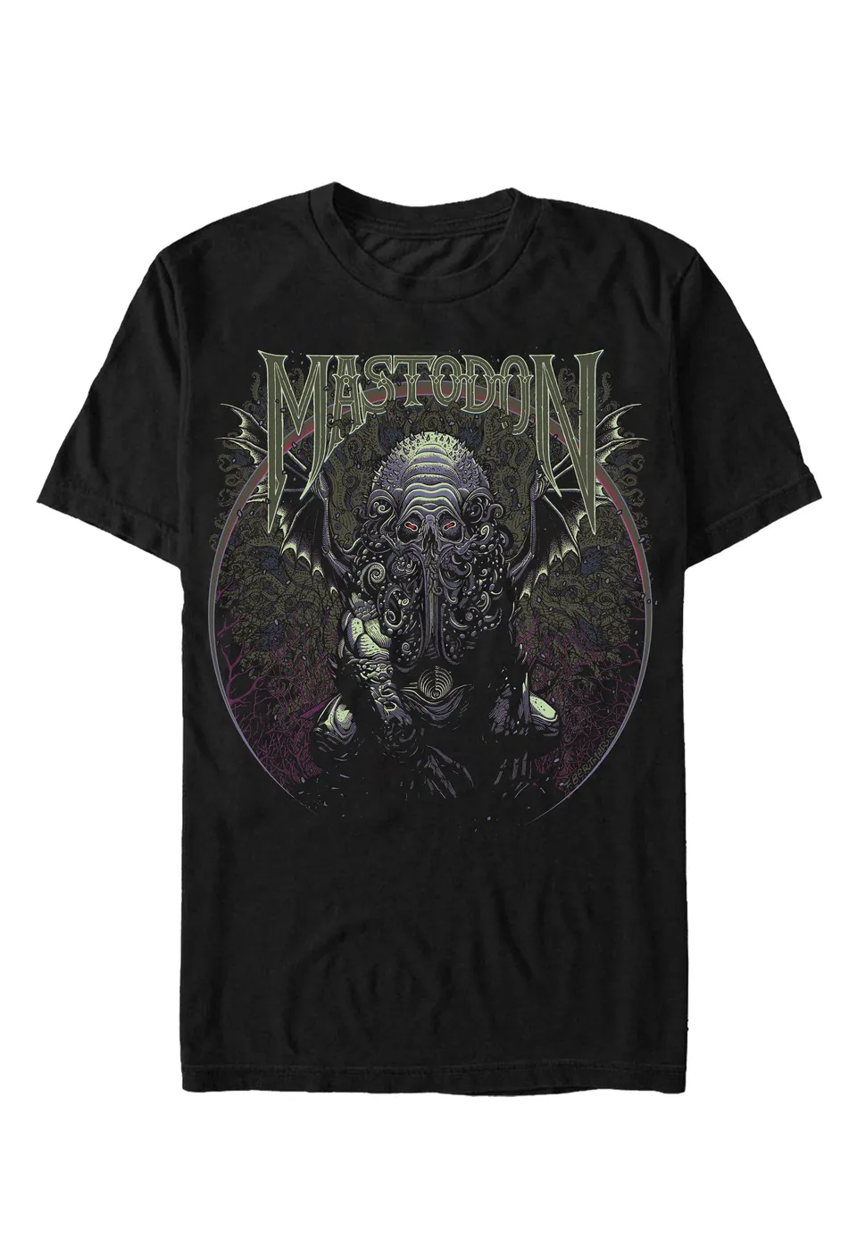 mastodon-cthulhu-t-shirt-homme-noir-taille-m-manches-courtes image 1
