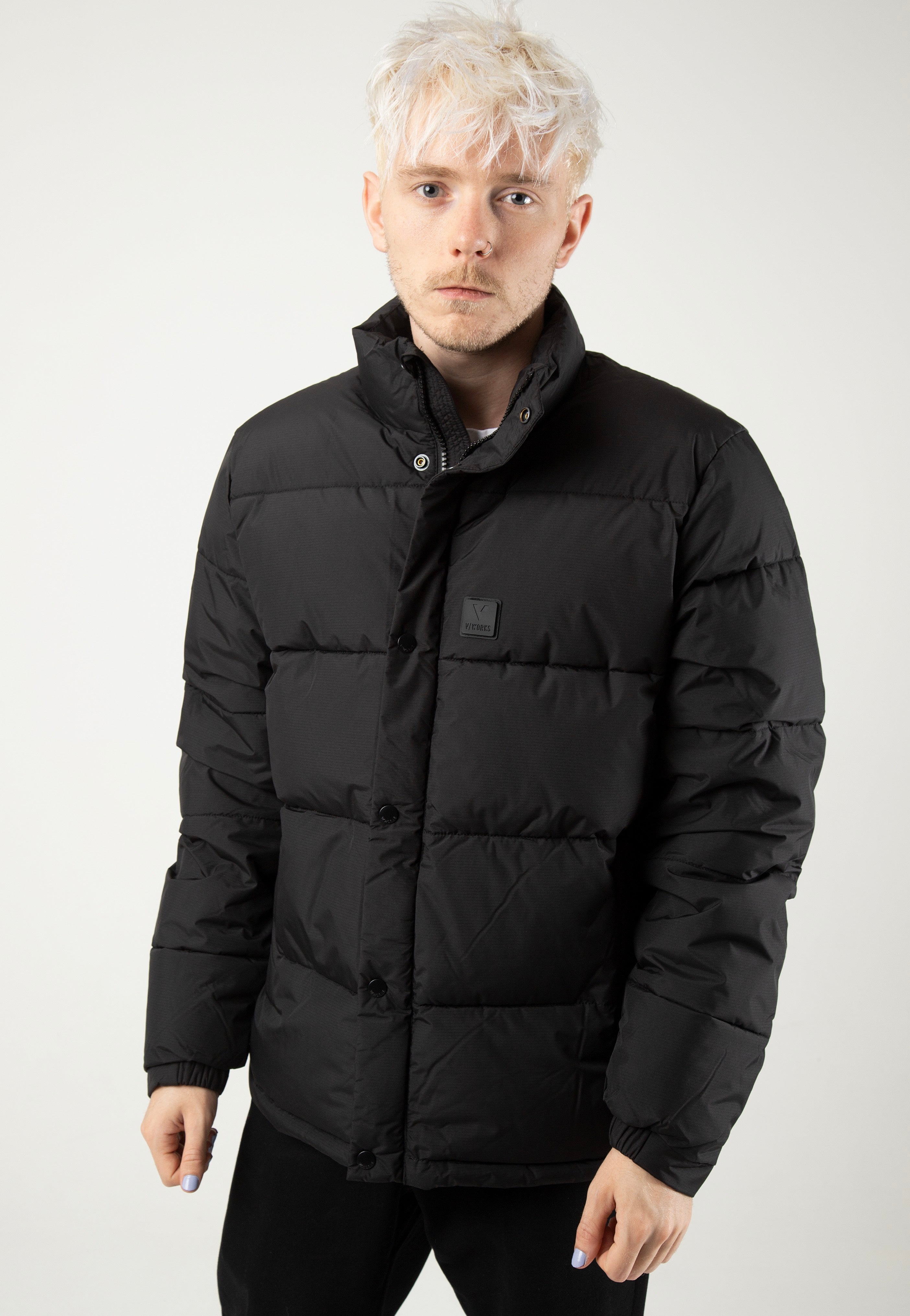vintage-industries-cas-black-veste-noire-homme-taille-m image 1