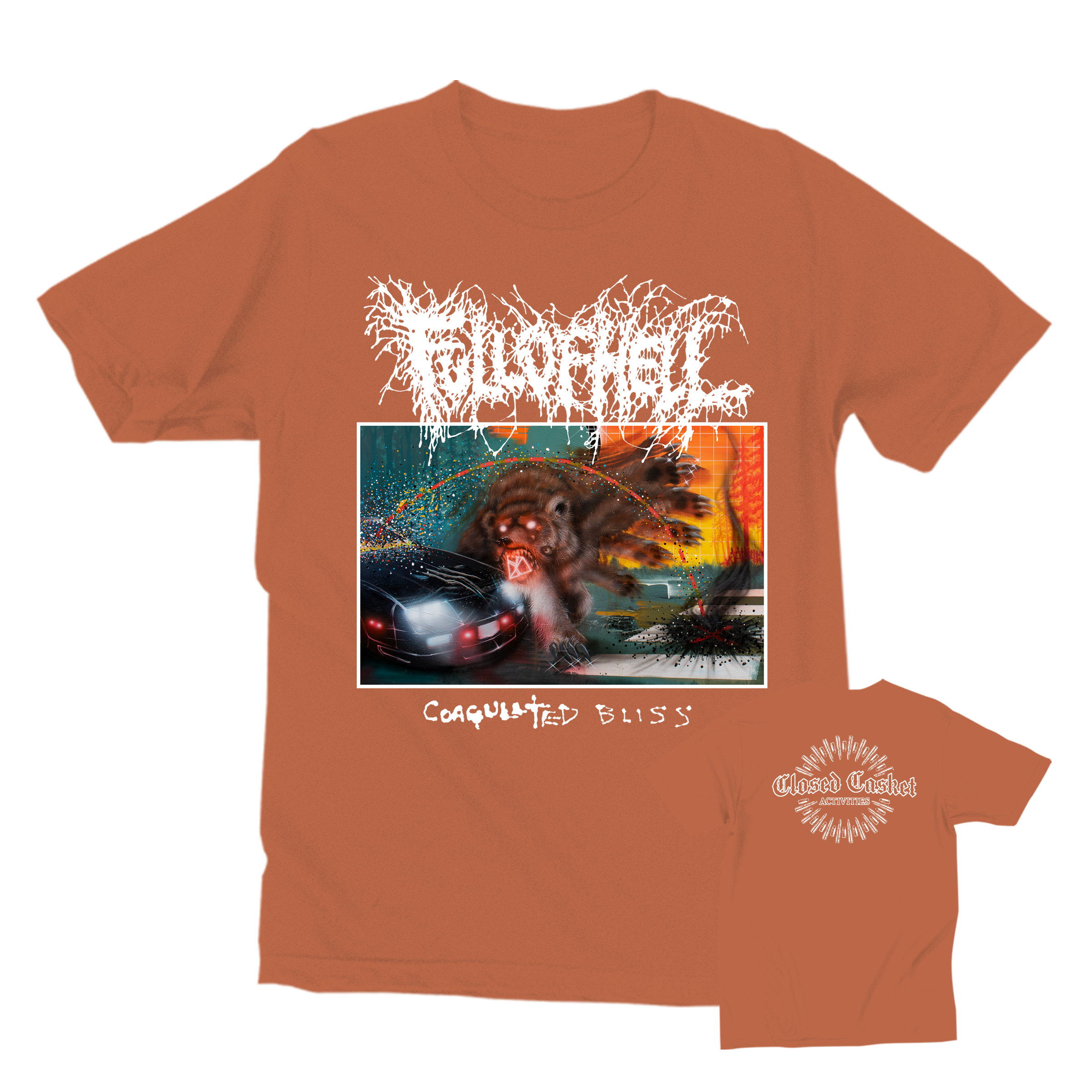 full-of-hell-upward-to-bliss-v2-t-shirt-orange-taille-l image 1