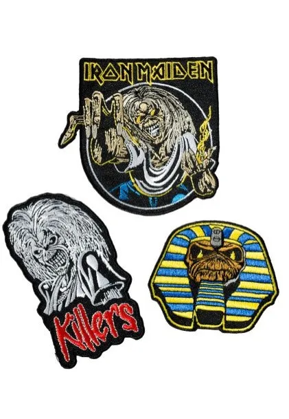 iron-maiden-set-of-3-patch-brod-multicolore image 1