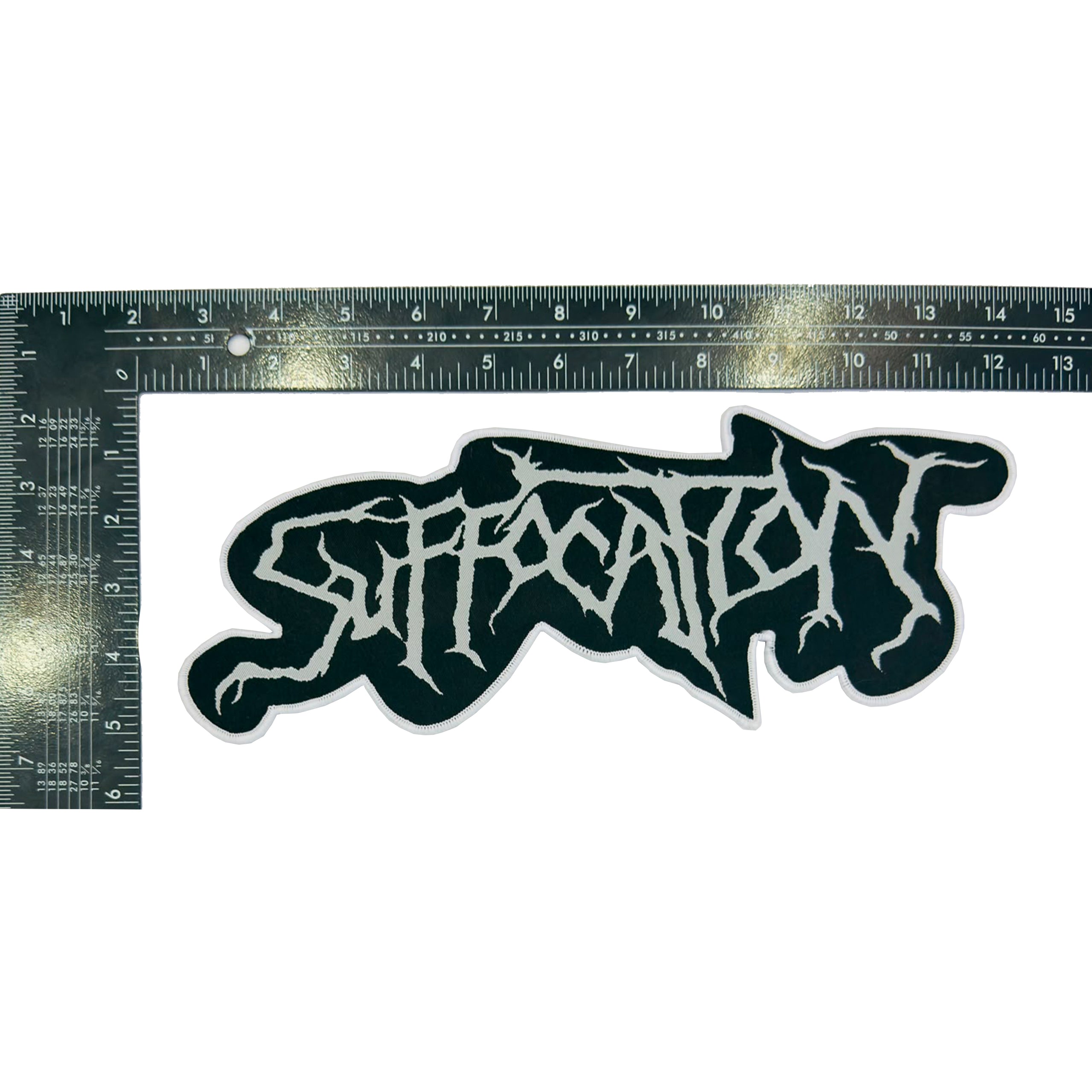 suffocation-logo-patch-tiss-oversize-bordure-noire image 5