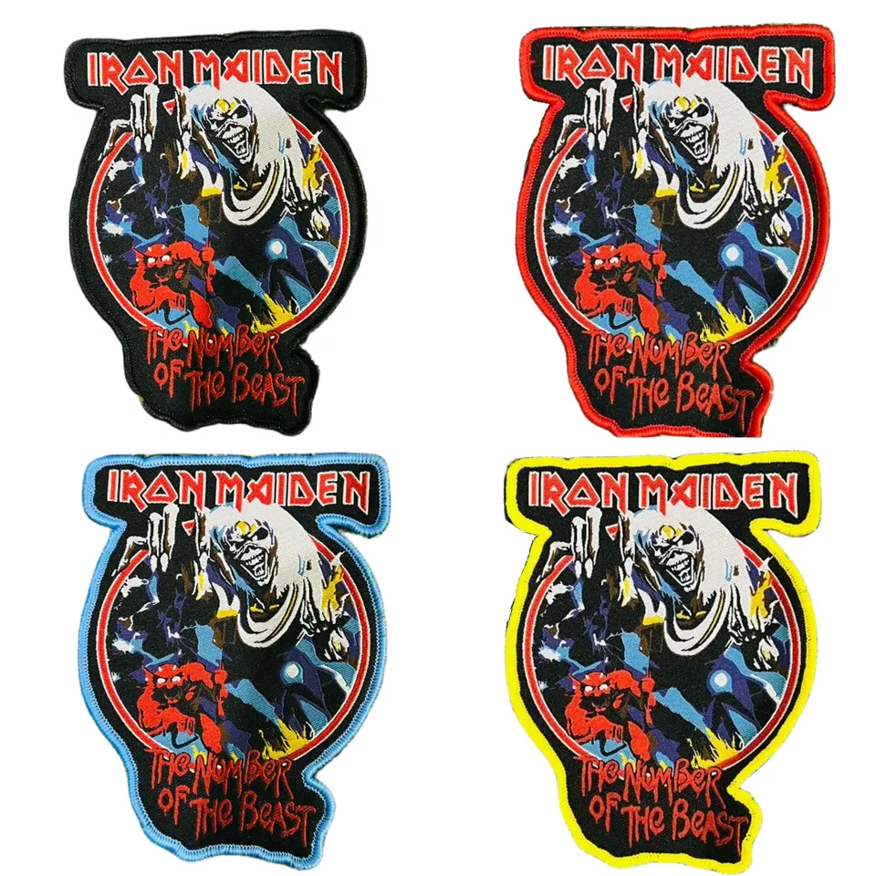 783punx-small-patch-iron-maiden-number-beast-patch-tiss-rouge image 1