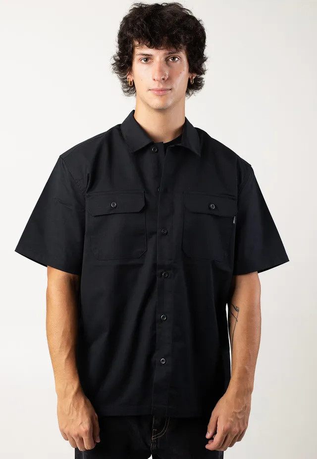 vintage-industries-dexter-black-t-shirt-homme-noir-coton image 1