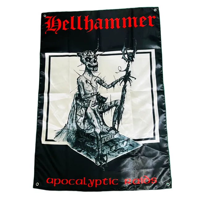hellhammer-apocalyptic-raids-drapeau-mural-textile-100x70 image 1