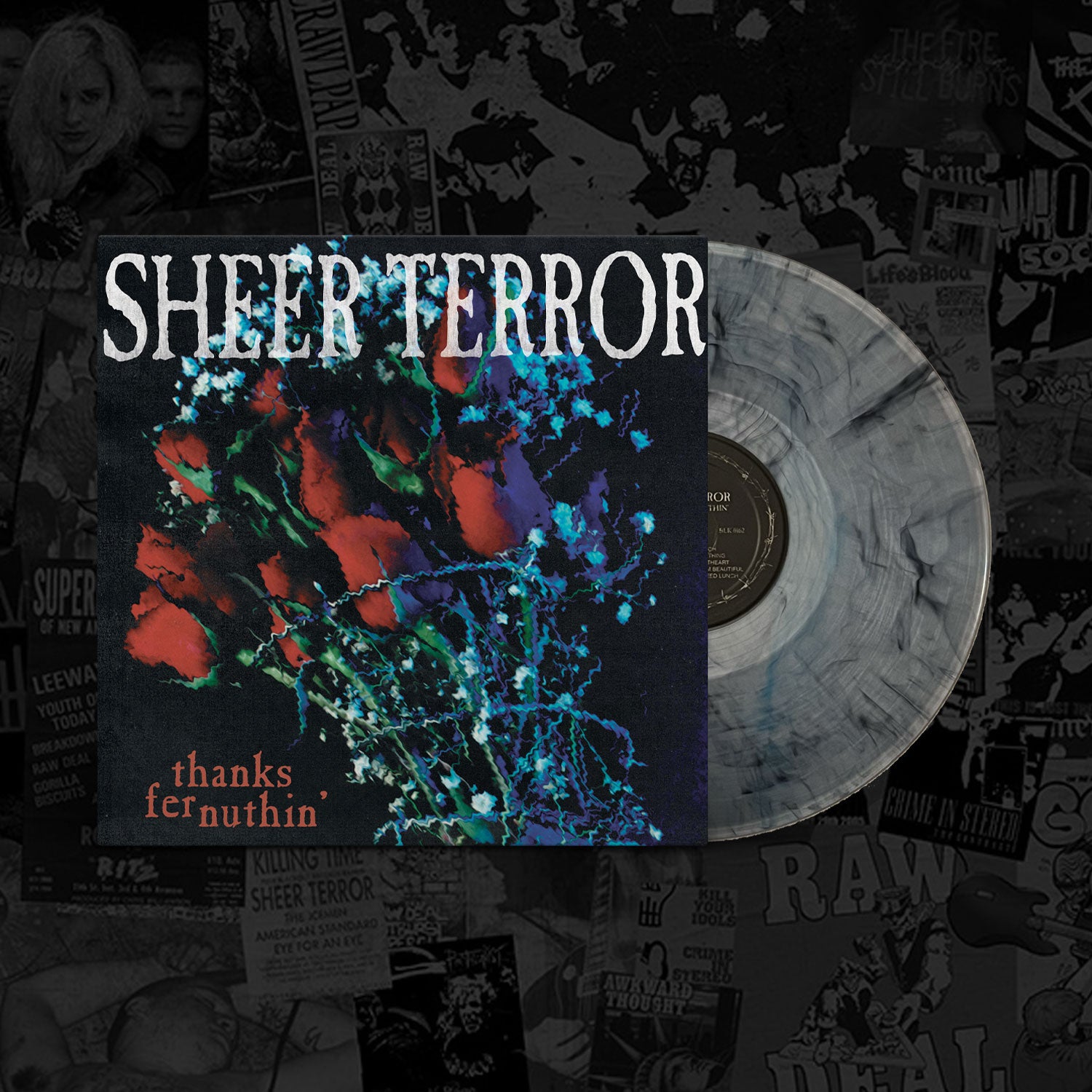 blackout-sheer-terror-thanks-fer-nuthin-vinyle-lp-swirl-bleu image 2