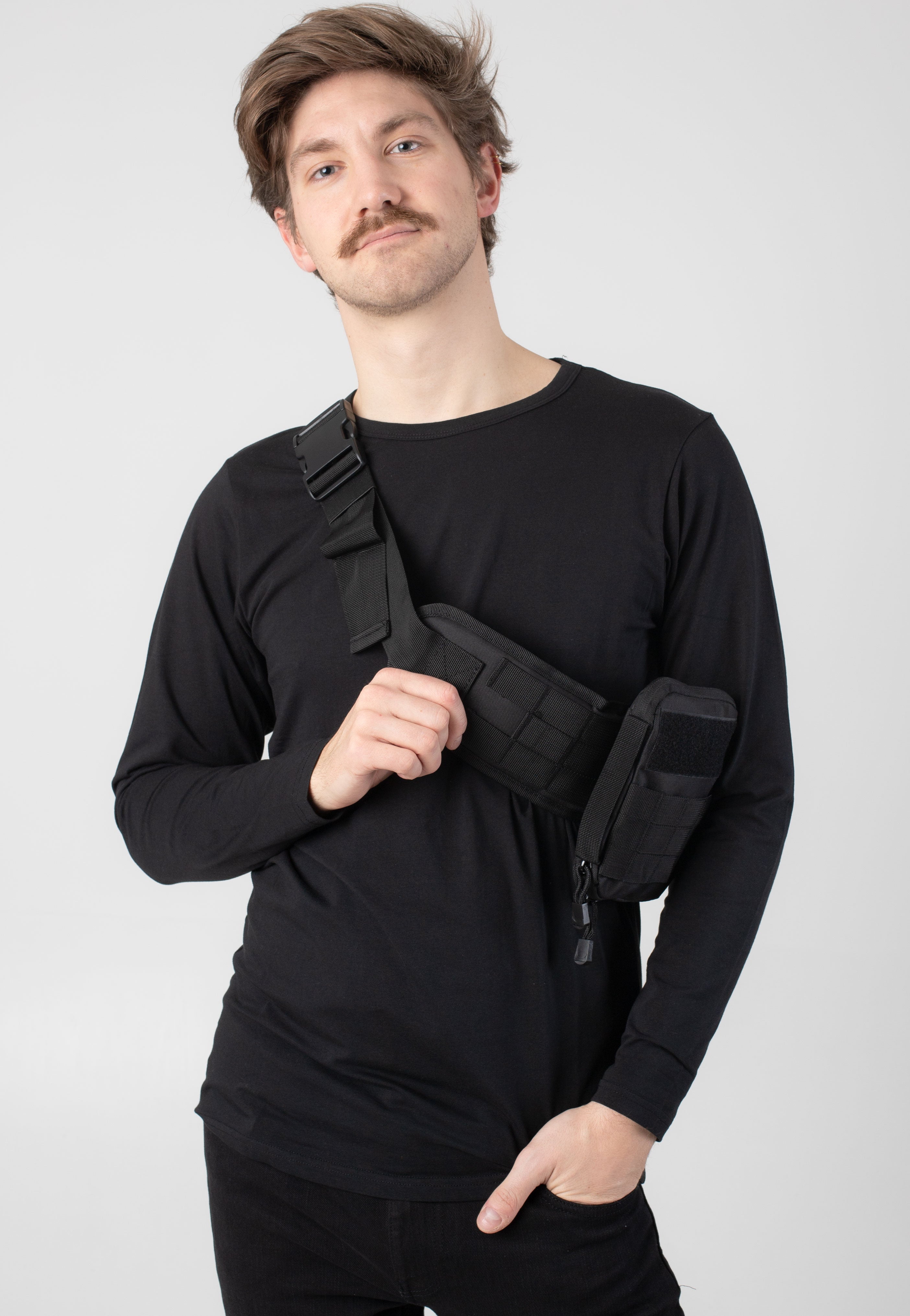 brandit-molle-black-ceinture-noire-simili-cuir-taille-unique image 4