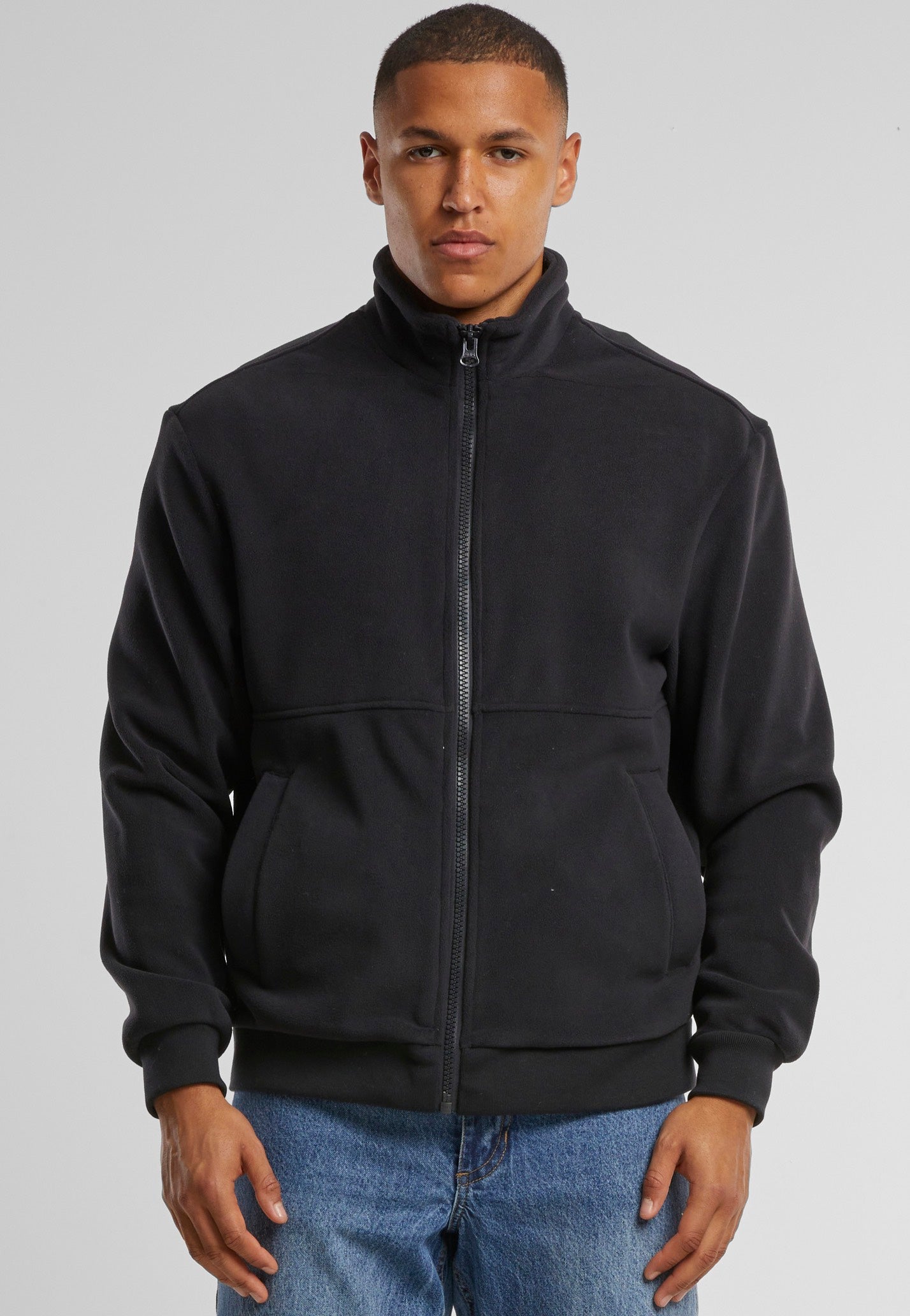 urban-classics-colour-block-veste-polaire-noire image 4