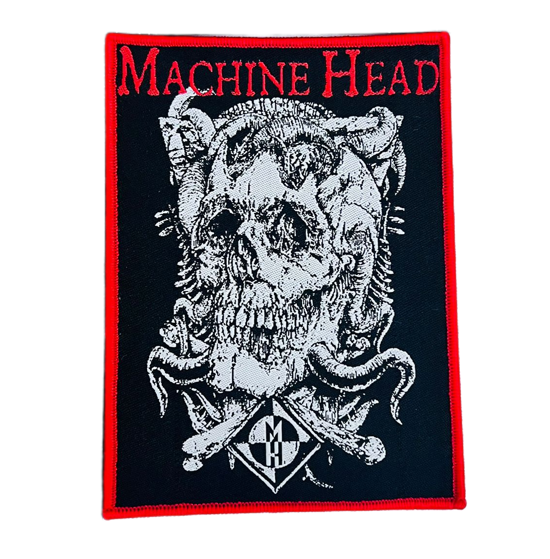 machine-head-the-burning-red-patch-tiss-bordure-noire image 6