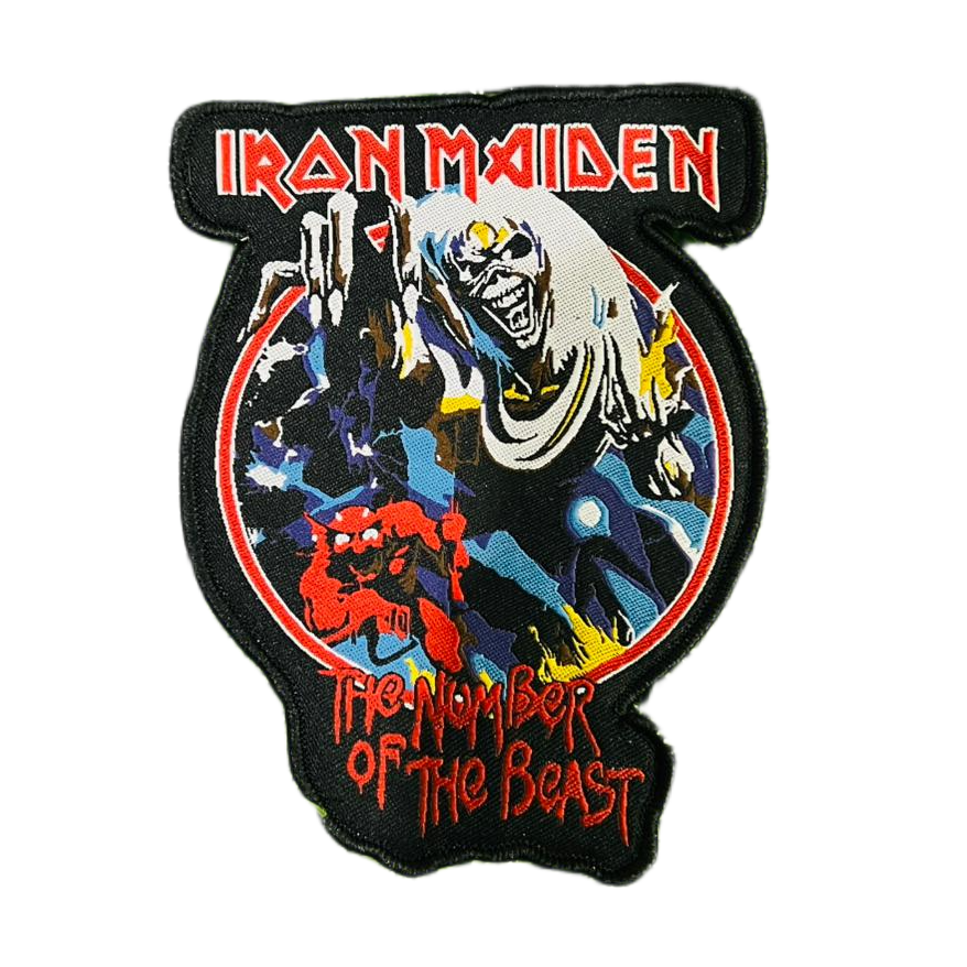 783punx-small-patch-iron-maiden-number-beast-patch-tiss-rouge image 2