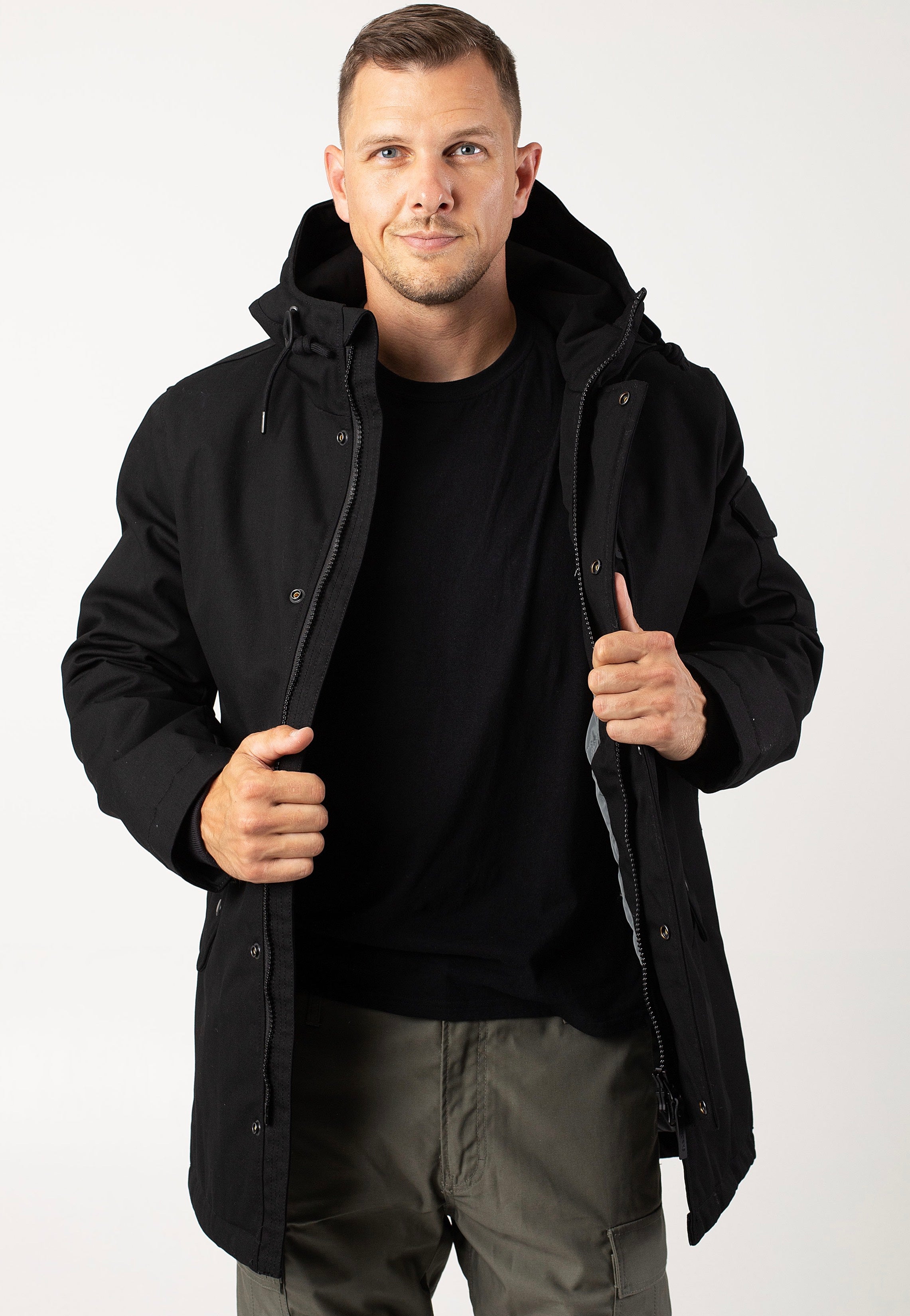 vintage-industries-gus-black-veste-noire-coton-homme image 5