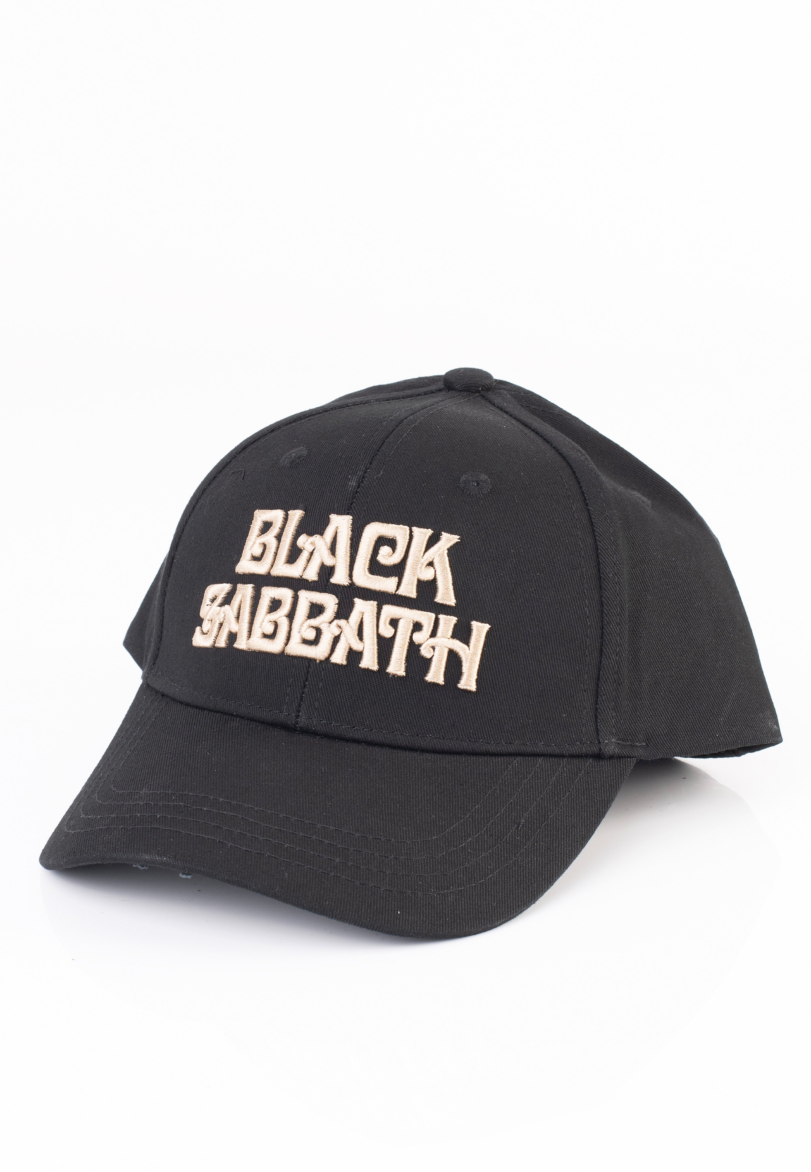 black-sabbath-text-logo-casquette-noire-snapback image 1