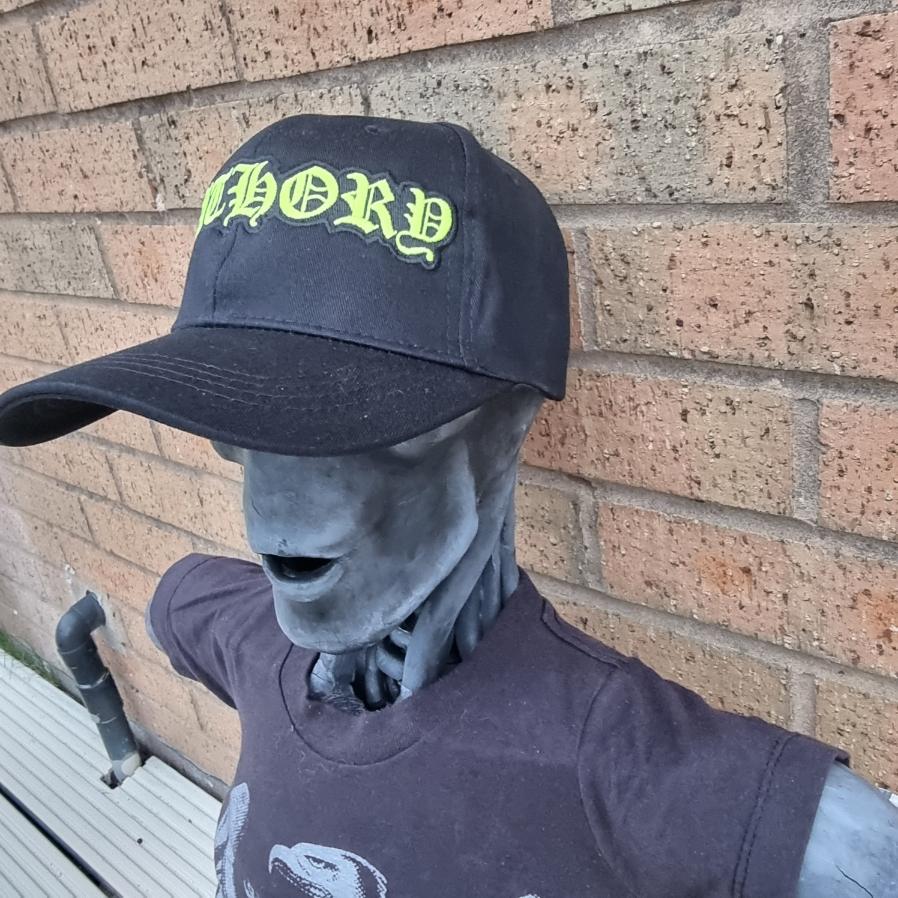 bathory-logo-casquette-baseball-phosphorescent-jaune image 2